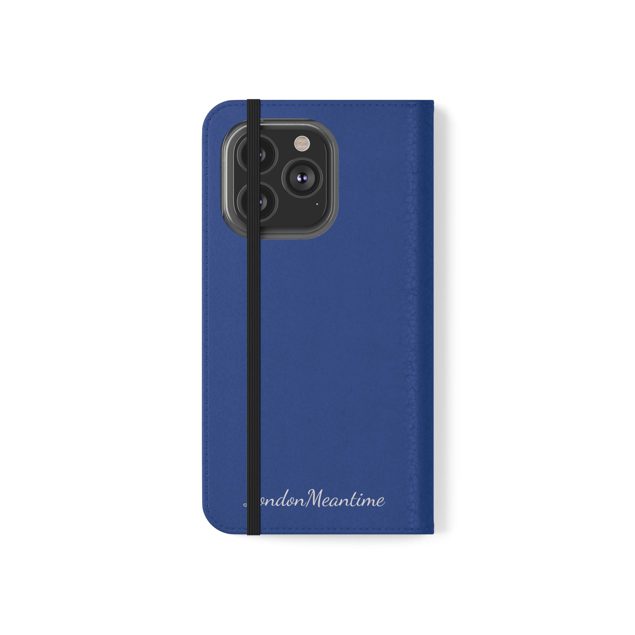 Royal blue Wallet Phone Flip Case — Cardholder Folio Cover