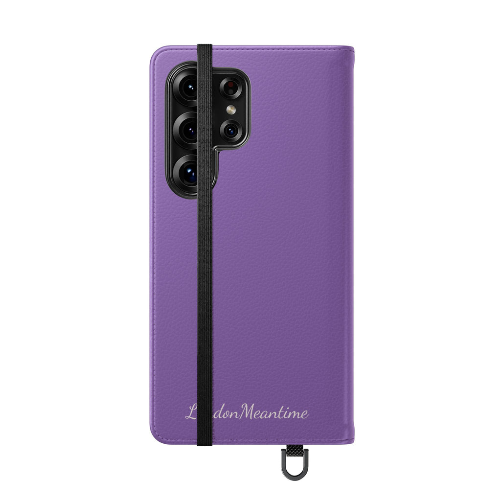 Mauve Wallet Phone Flip Case — Cardholder Folio Cover