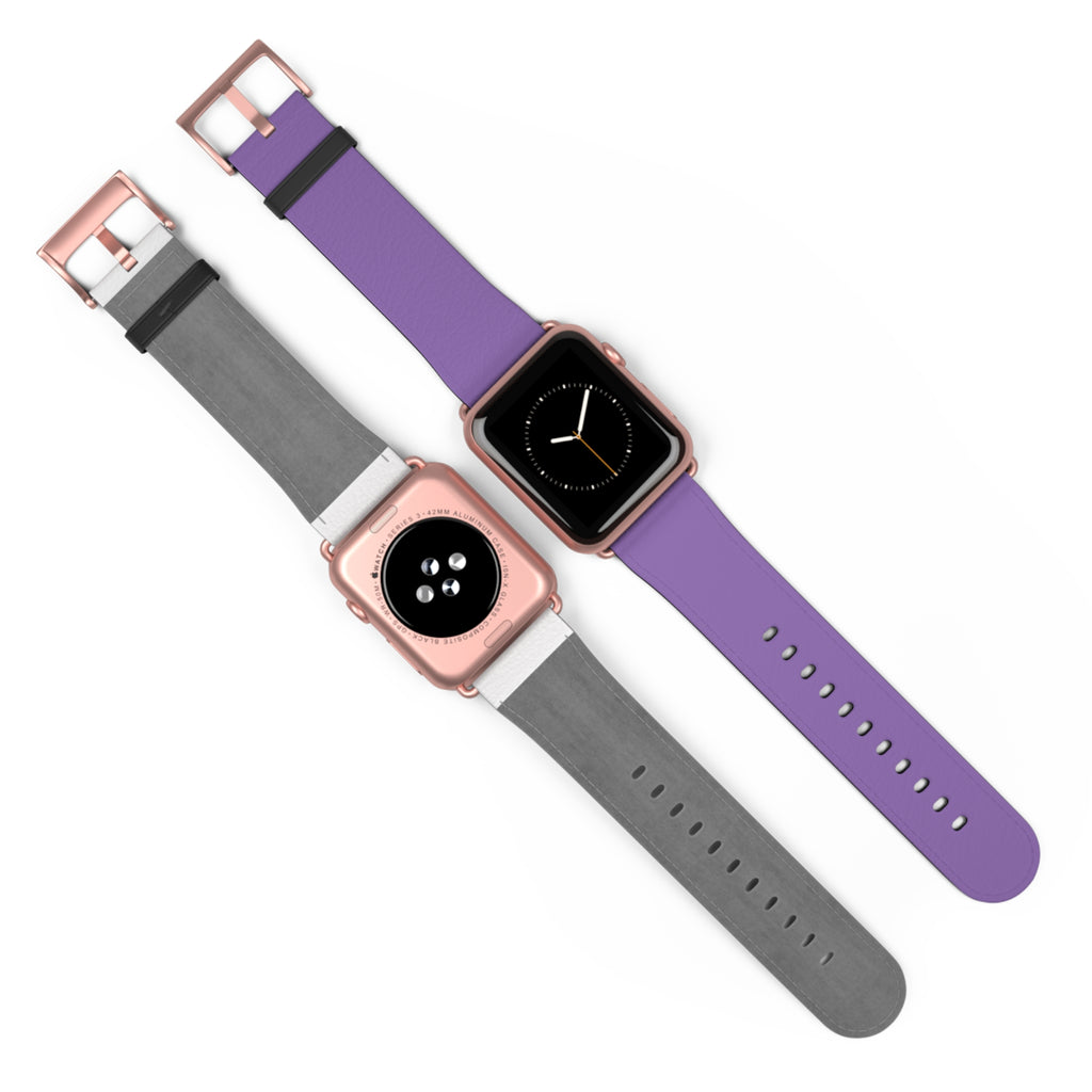 Purple Silicone Watch Band — Slim Comfortable Replacement Strap for Smartwatch