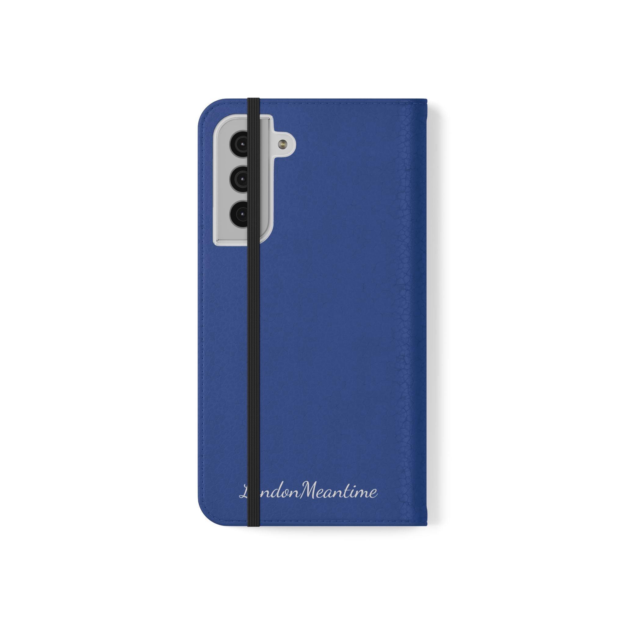 Royal blue Wallet Phone Flip Case — Cardholder Folio Cover