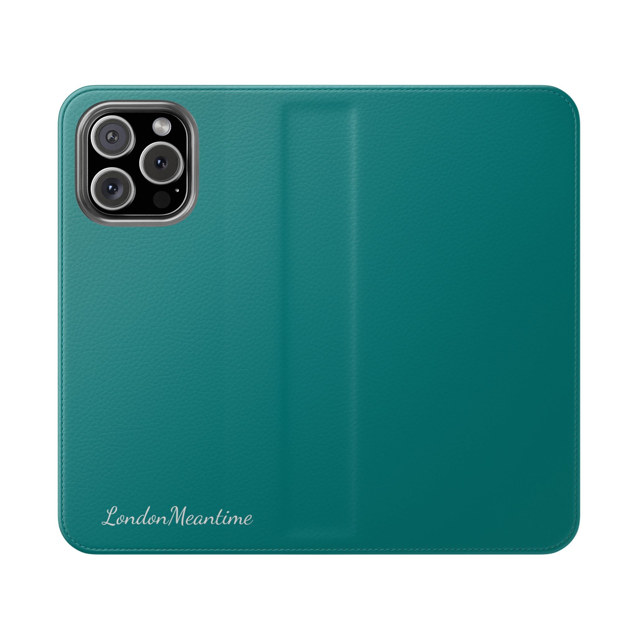 Teal Wallet Phone Flip Case — Cardholder Folio Cover