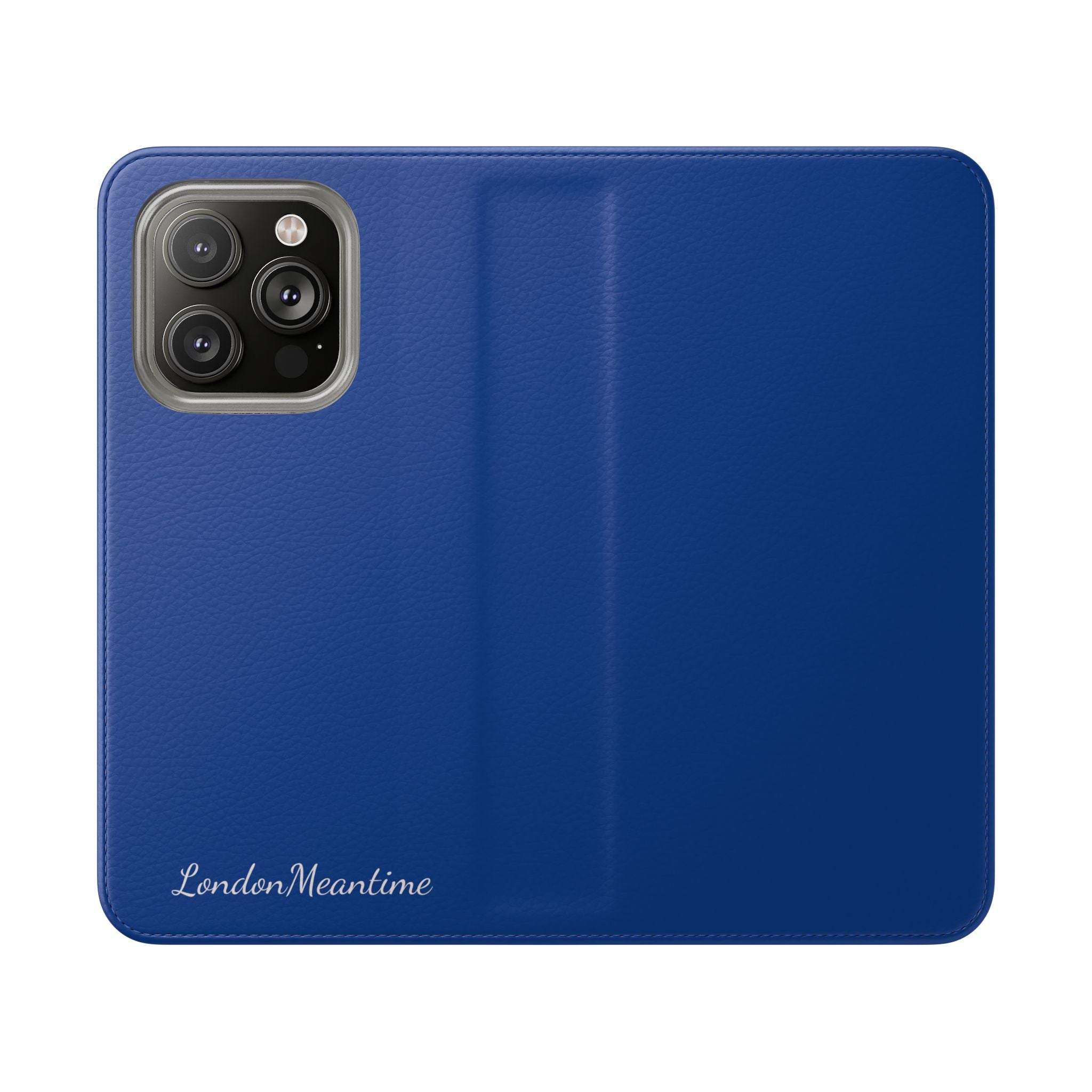 Royal blue Wallet Phone Flip Case — Cardholder Folio Cover