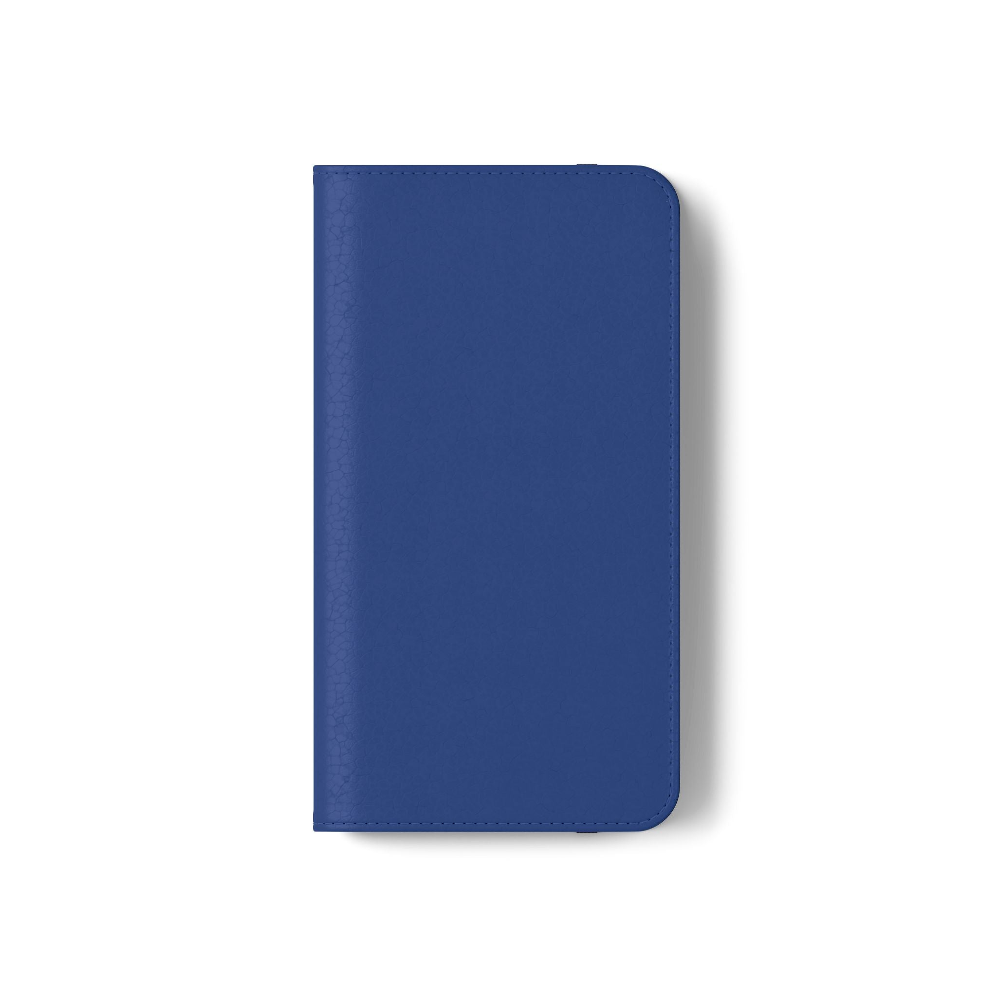 Royal blue Wallet Phone Flip Case — Cardholder Folio Cover