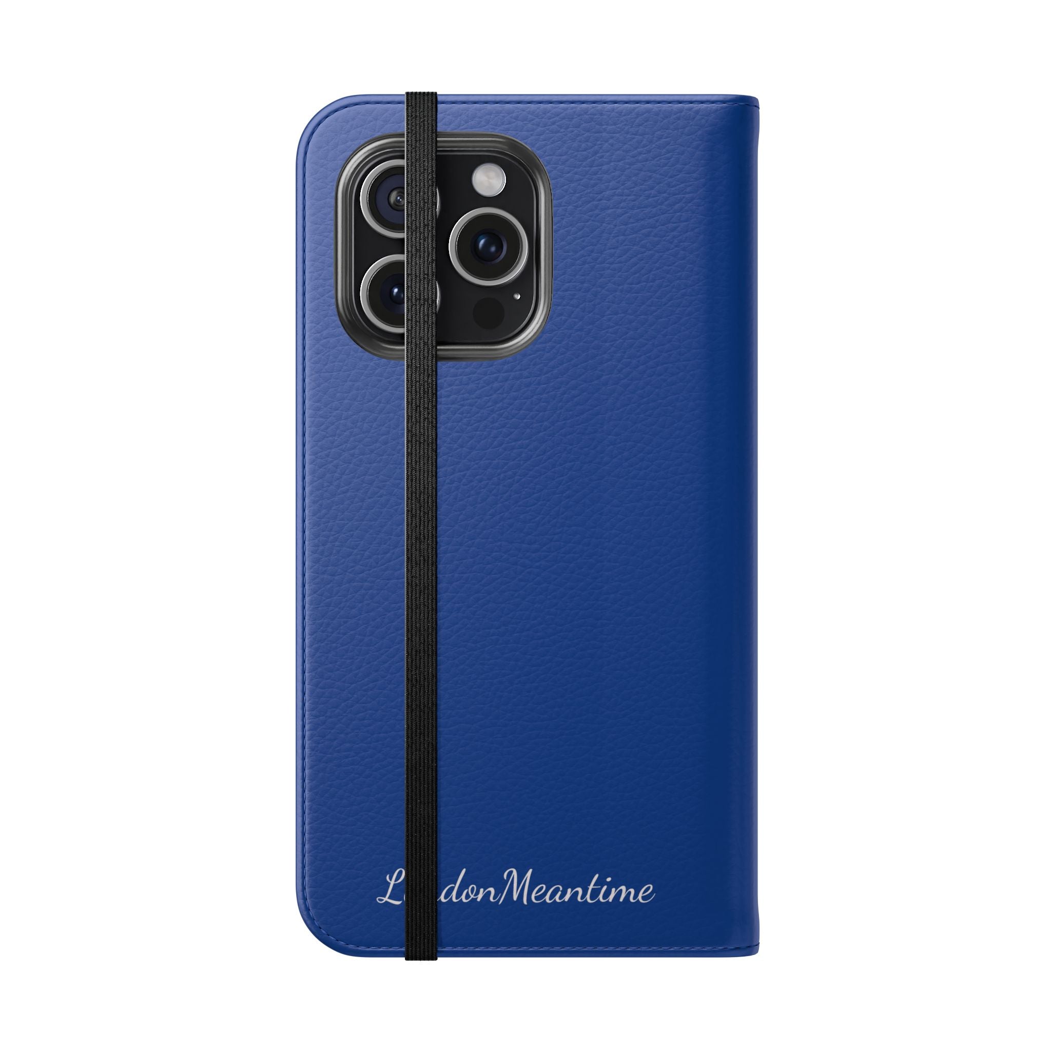 Royal blue Wallet Phone Flip Case — Cardholder Folio Cover