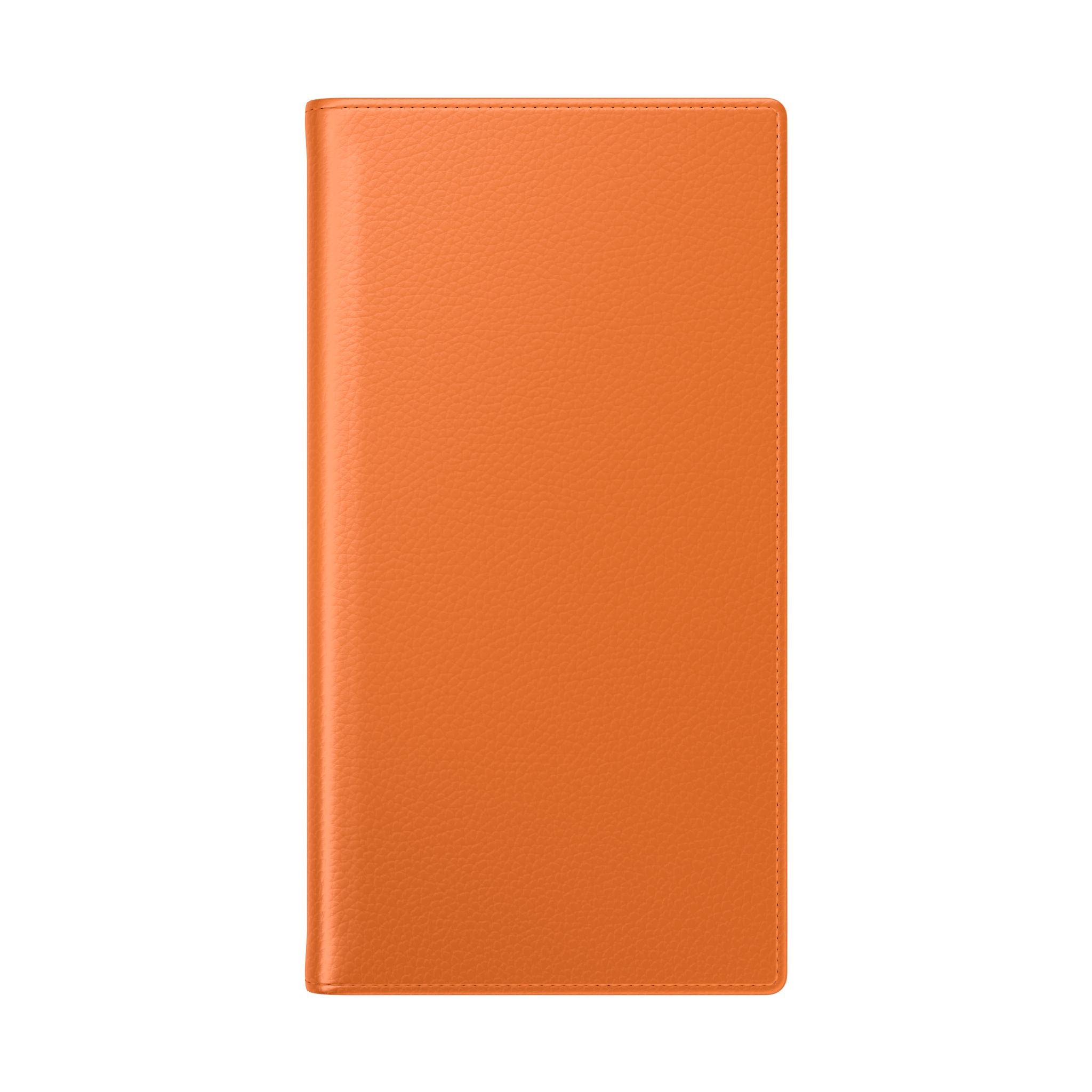 Orange Wallet Phone Flip Case — Cardholder Folio Cover
