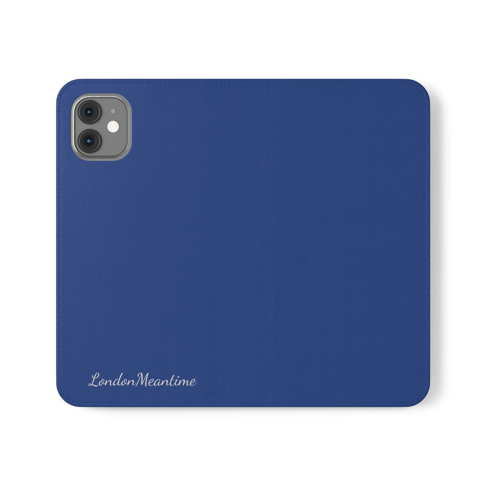 Royal blue Wallet Phone Flip Case — Cardholder Folio Cover