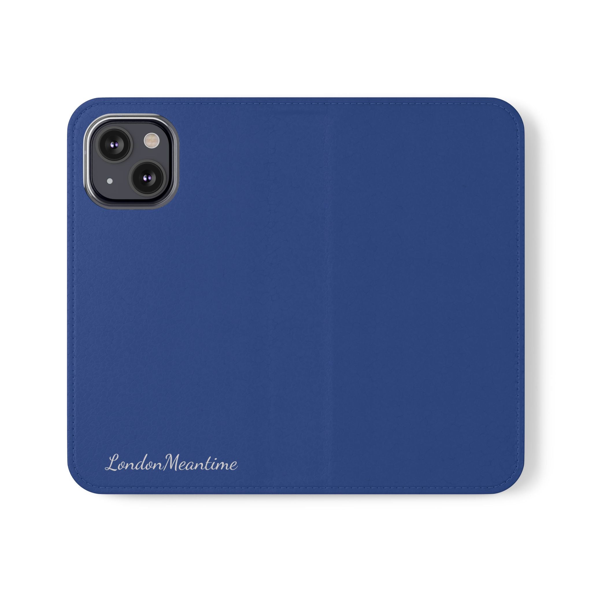 Royal blue Wallet Phone Flip Case — Cardholder Folio Cover