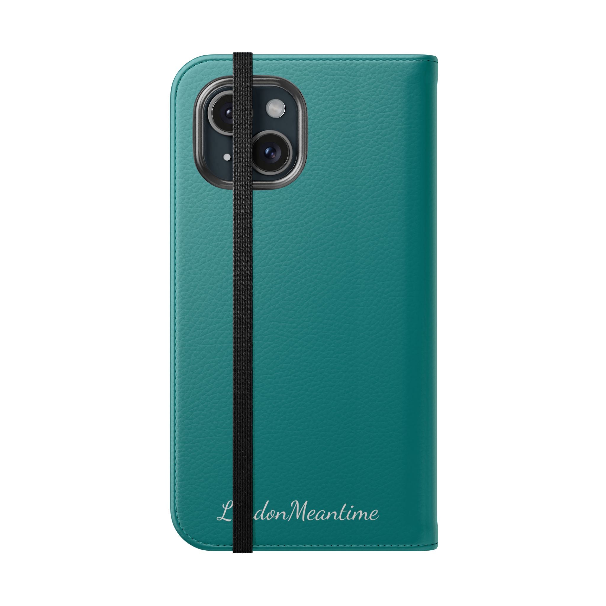 Teal Wallet Phone Flip Case — Cardholder Folio Cover