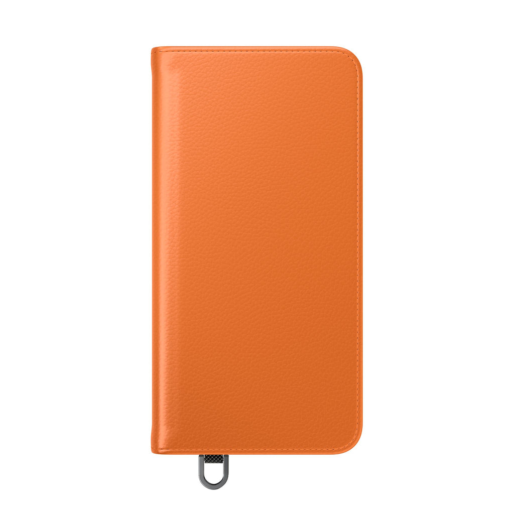 Orange Wallet Phone Flip Case — Cardholder Folio Cover