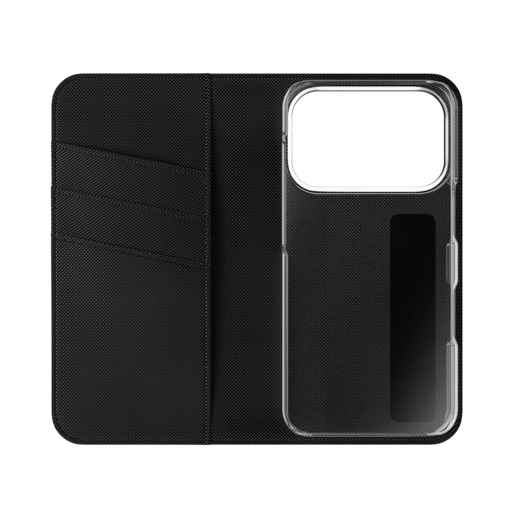 Pink Wallet Phone Flip Case — Cardholder Folio Cover