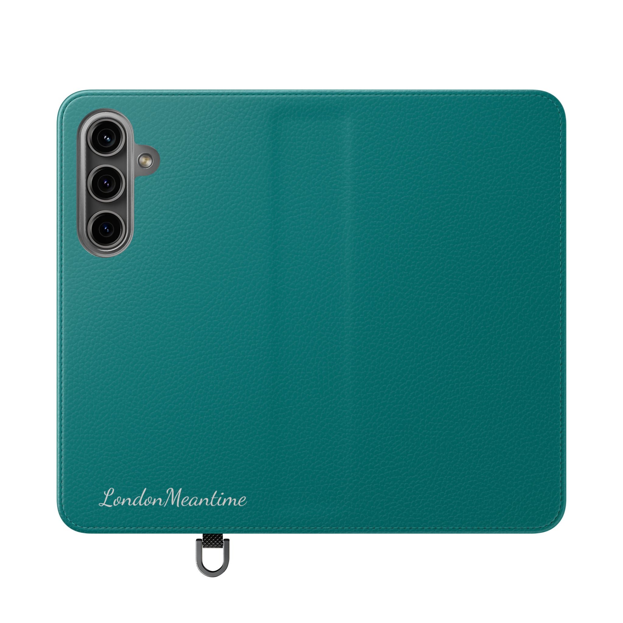 Teal Wallet Phone Flip Case — Cardholder Folio Cover