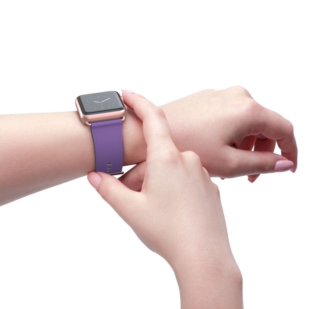 Purple Silicone Watch Band — Slim Comfortable Replacement Strap for Smartwatch