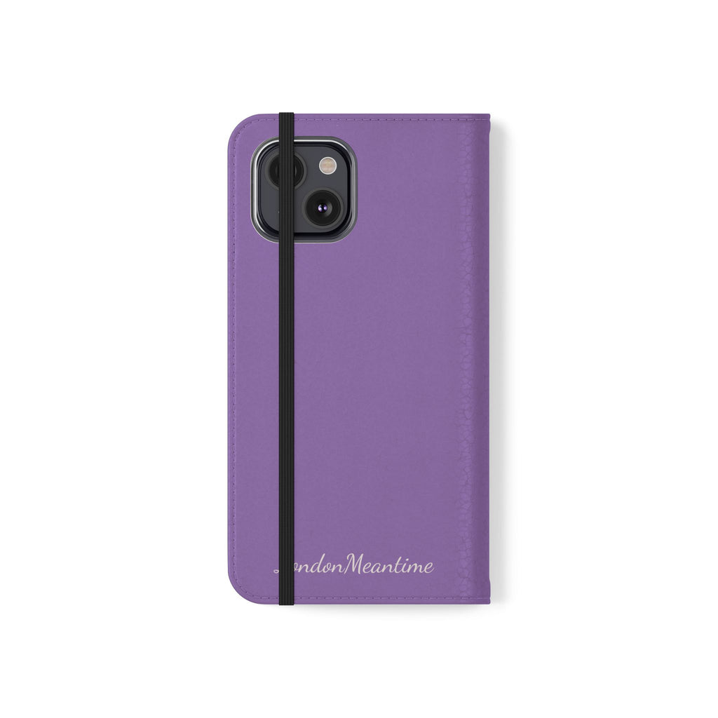 Mauve Wallet Phone Flip Case — Cardholder Folio Cover