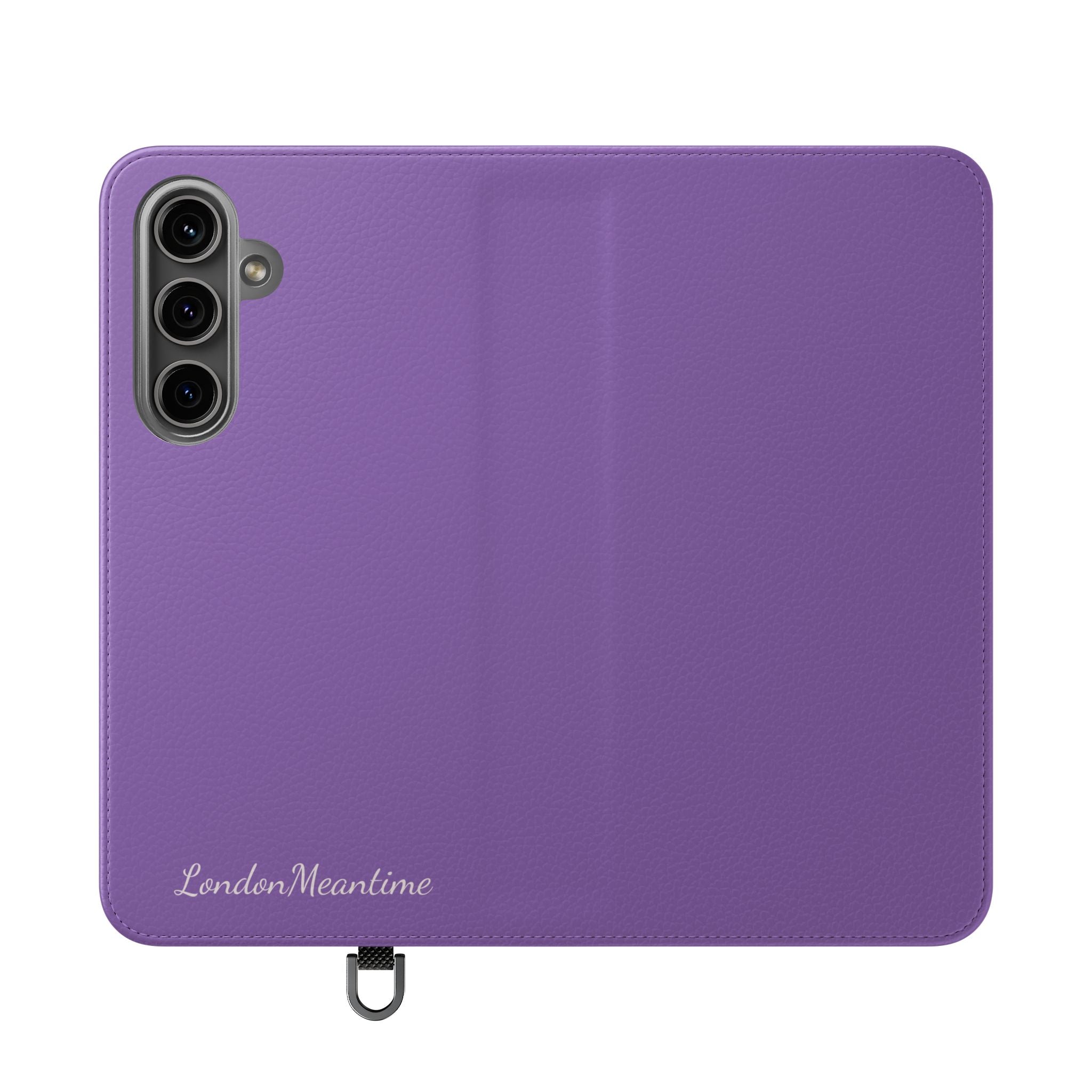 Mauve Wallet Phone Flip Case — Cardholder Folio Cover