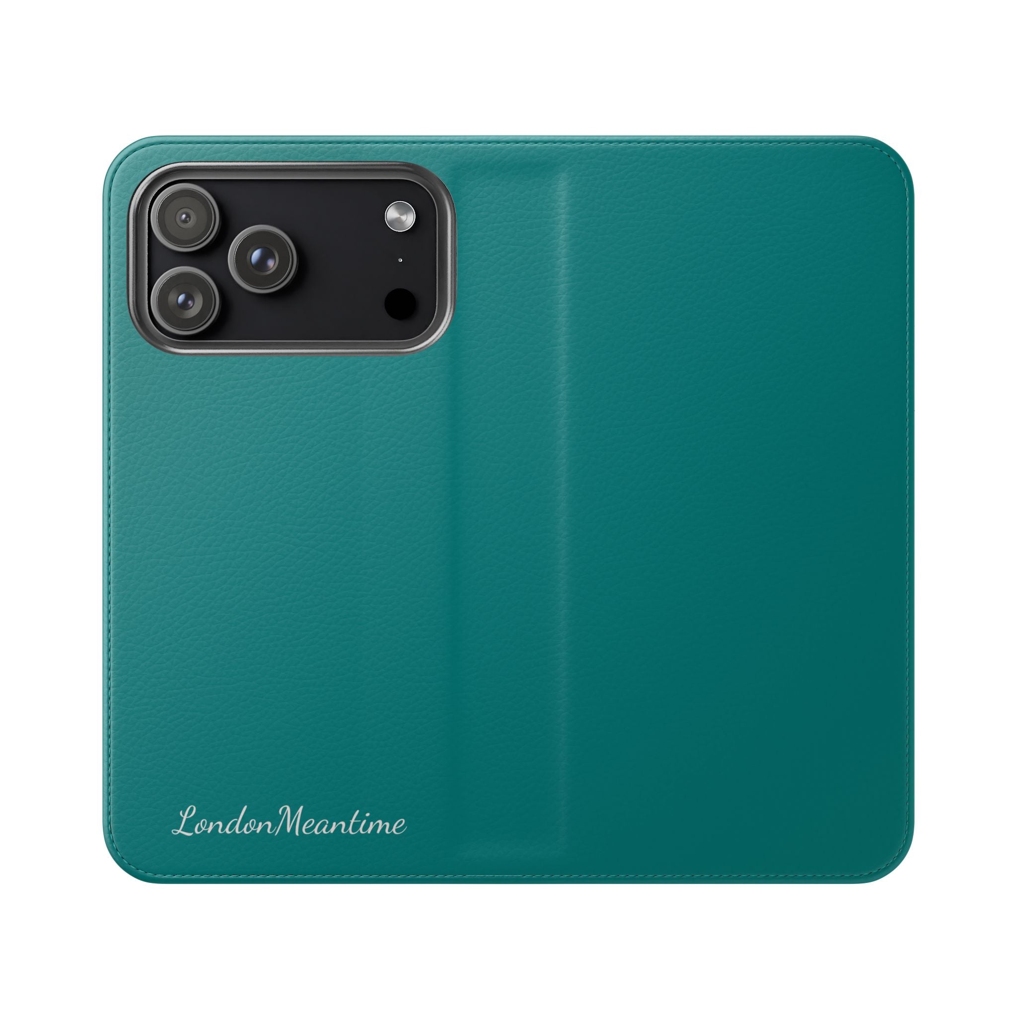 Teal Wallet Phone Flip Case — Cardholder Folio Cover