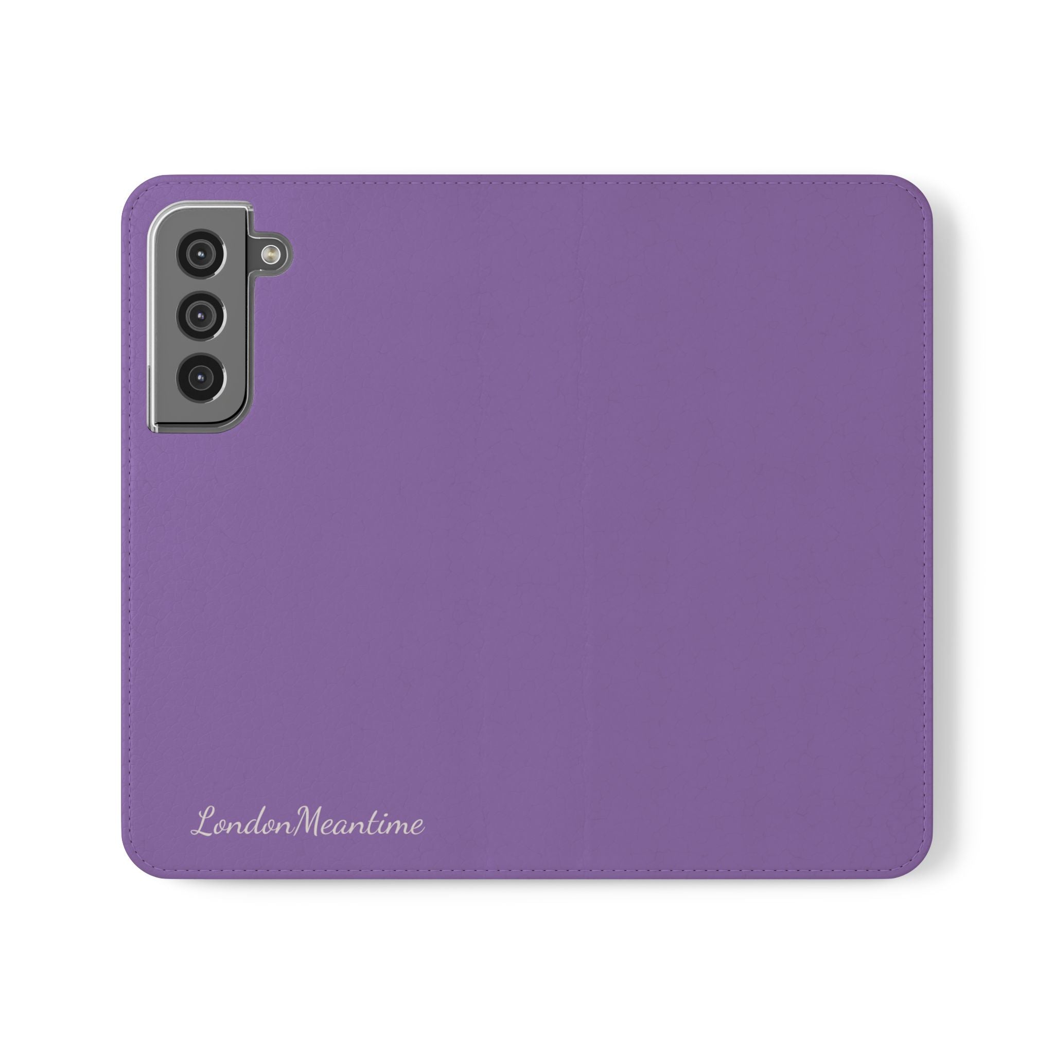 Mauve Wallet Phone Flip Case — Cardholder Folio Cover