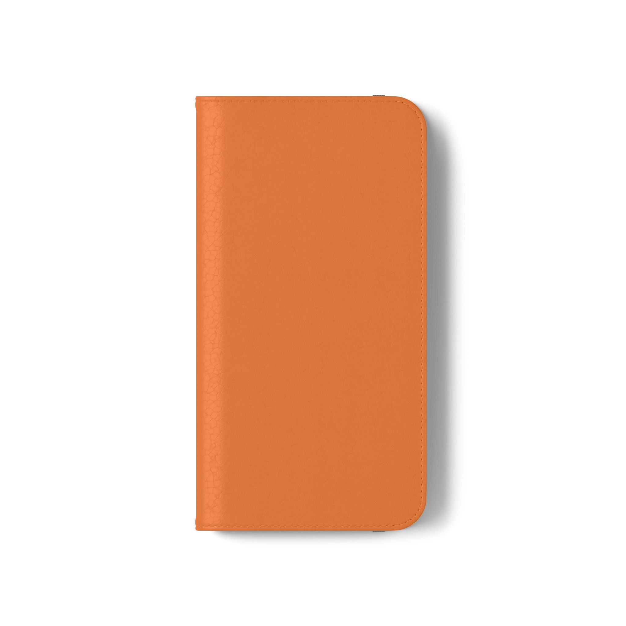 Orange Wallet Phone Flip Case — Cardholder Folio Cover