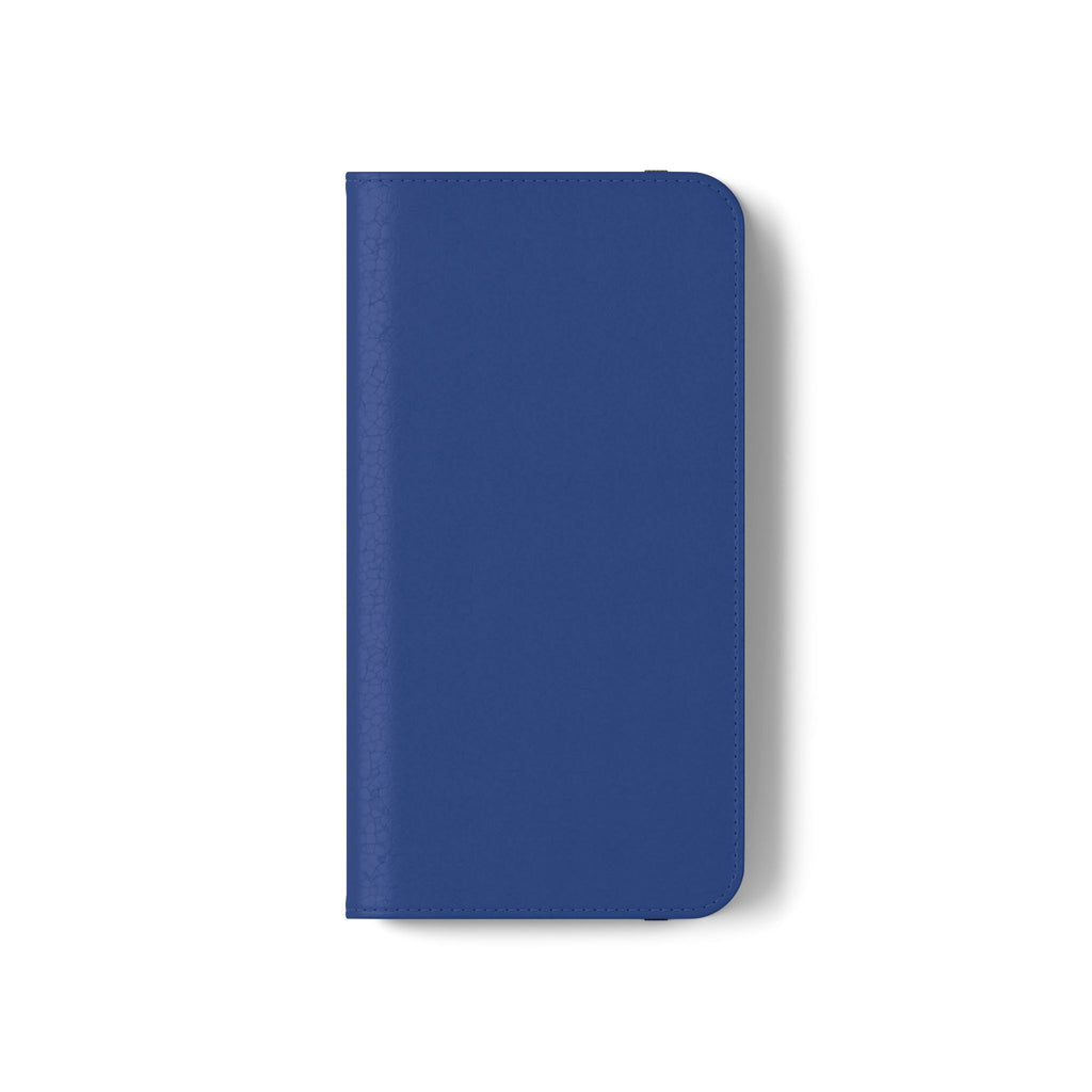 Royal blue Wallet Phone Flip Case — Cardholder Folio Cover