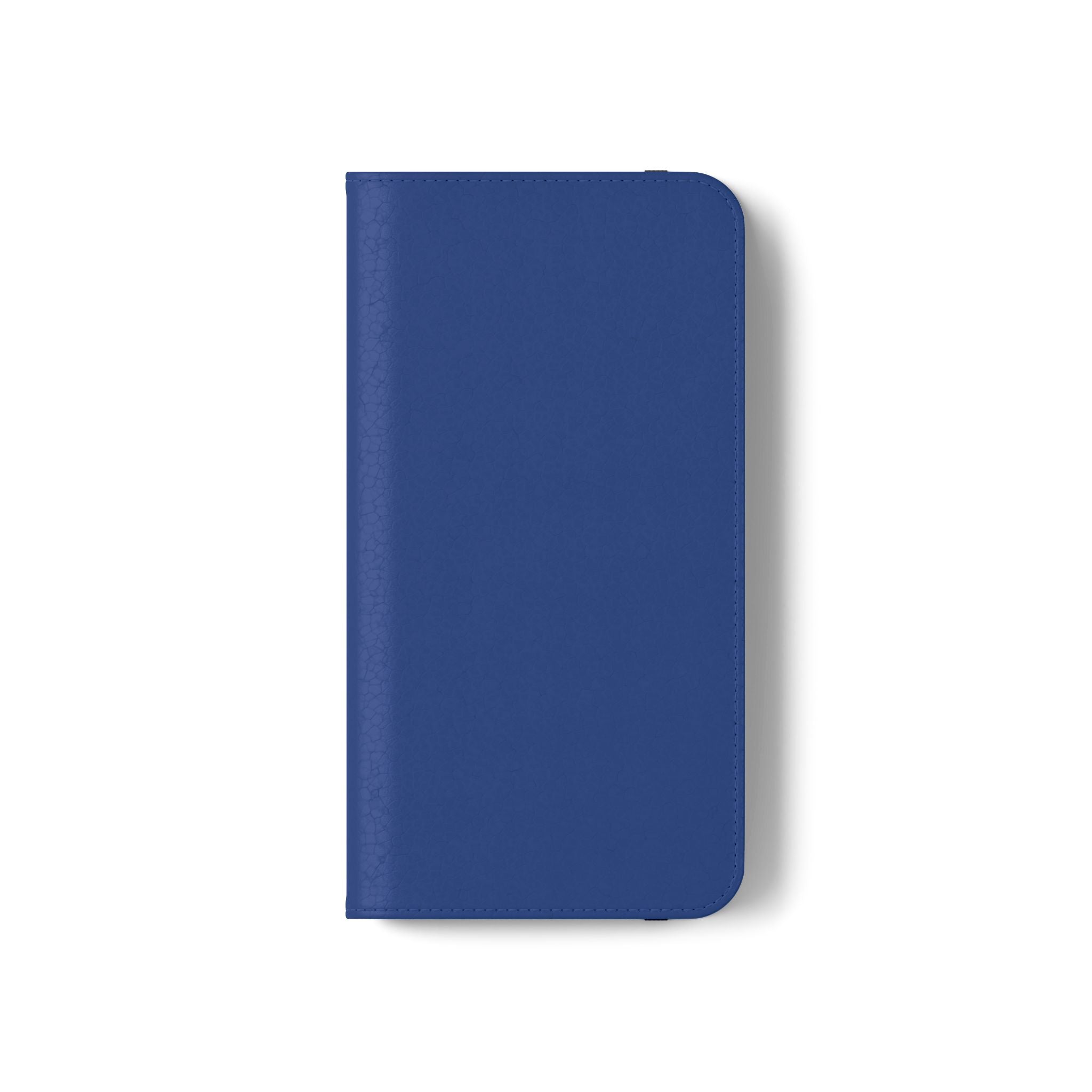 Royal blue Wallet Phone Flip Case — Cardholder Folio Cover