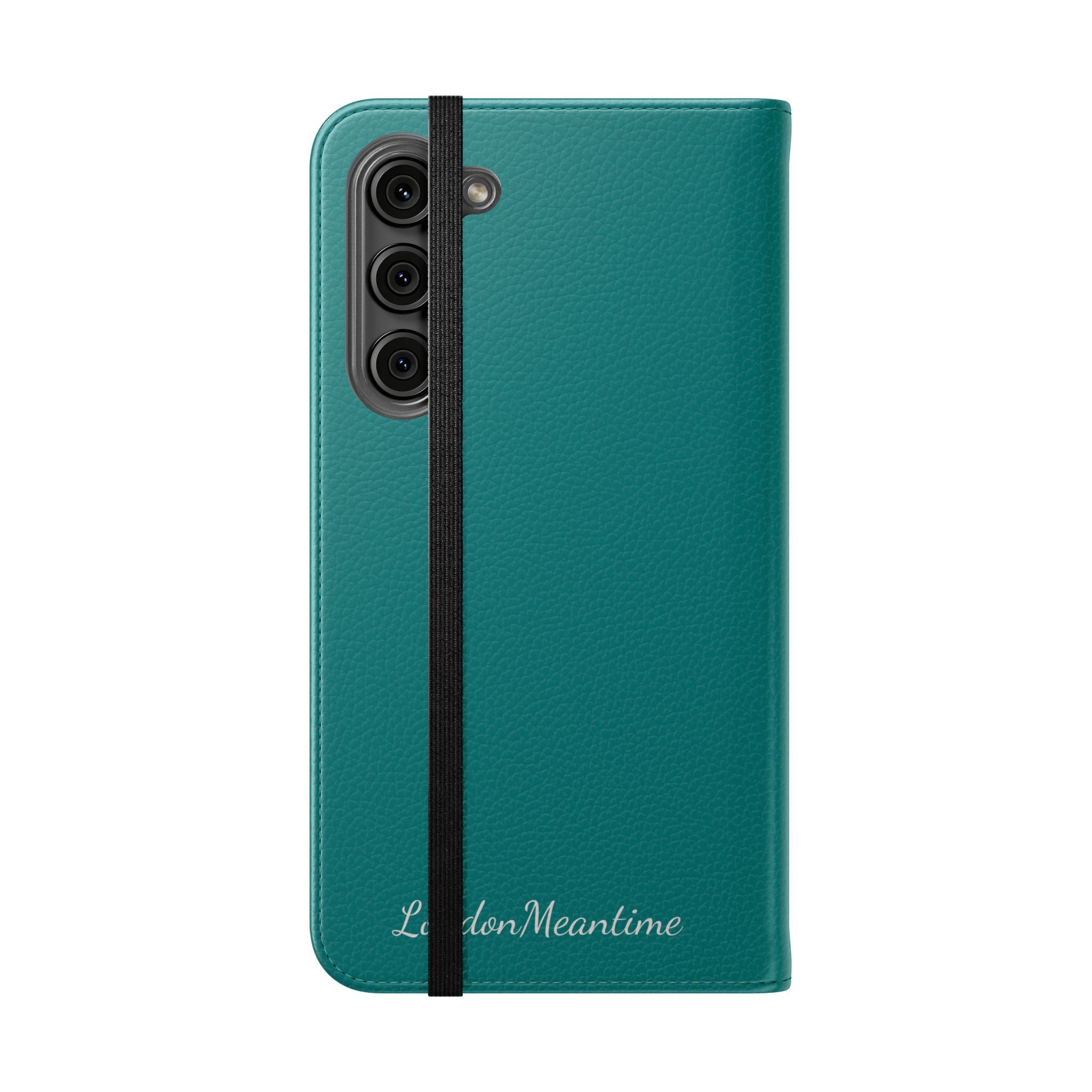 Teal Wallet Phone Flip Case — Cardholder Folio Cover