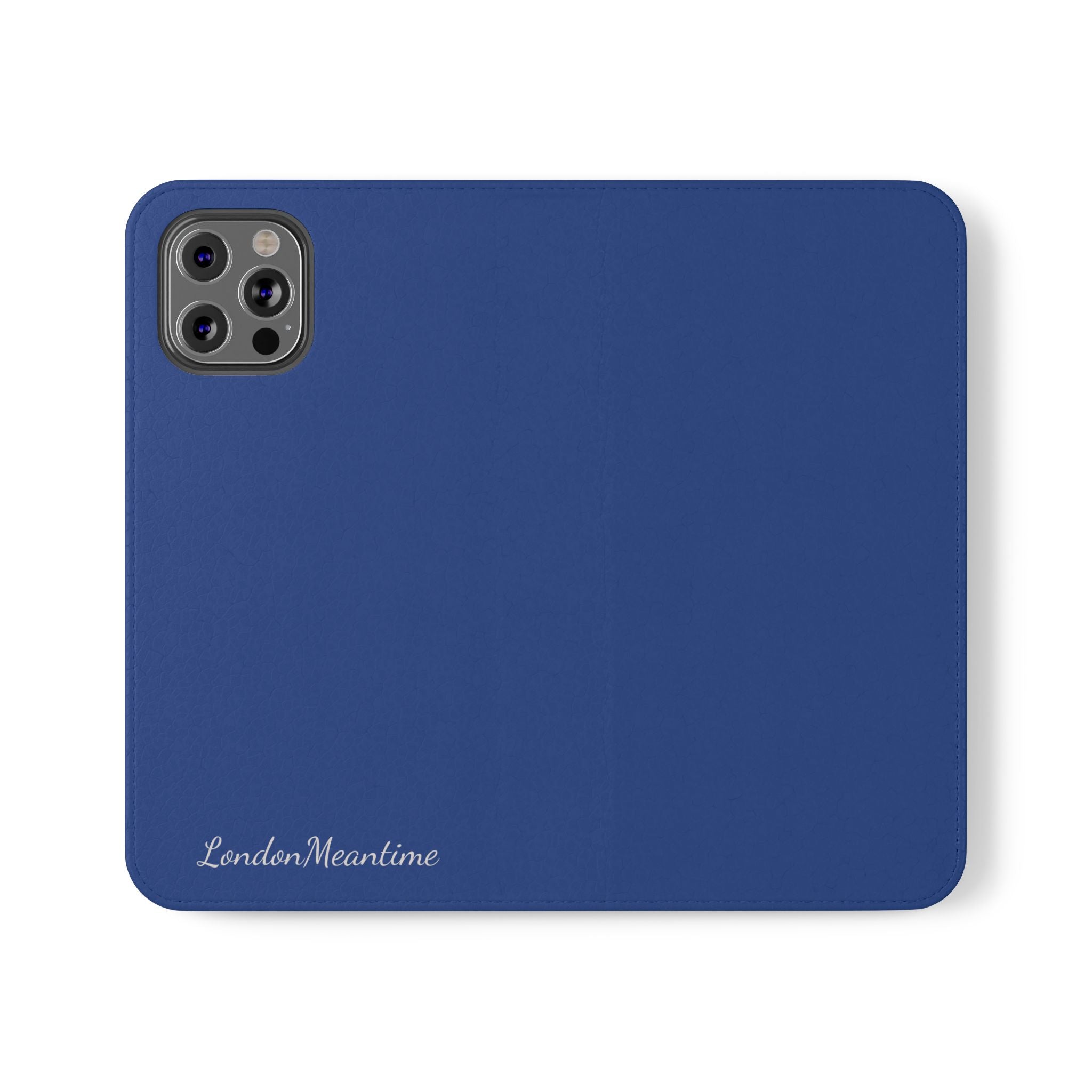 Royal blue Wallet Phone Flip Case — Cardholder Folio Cover