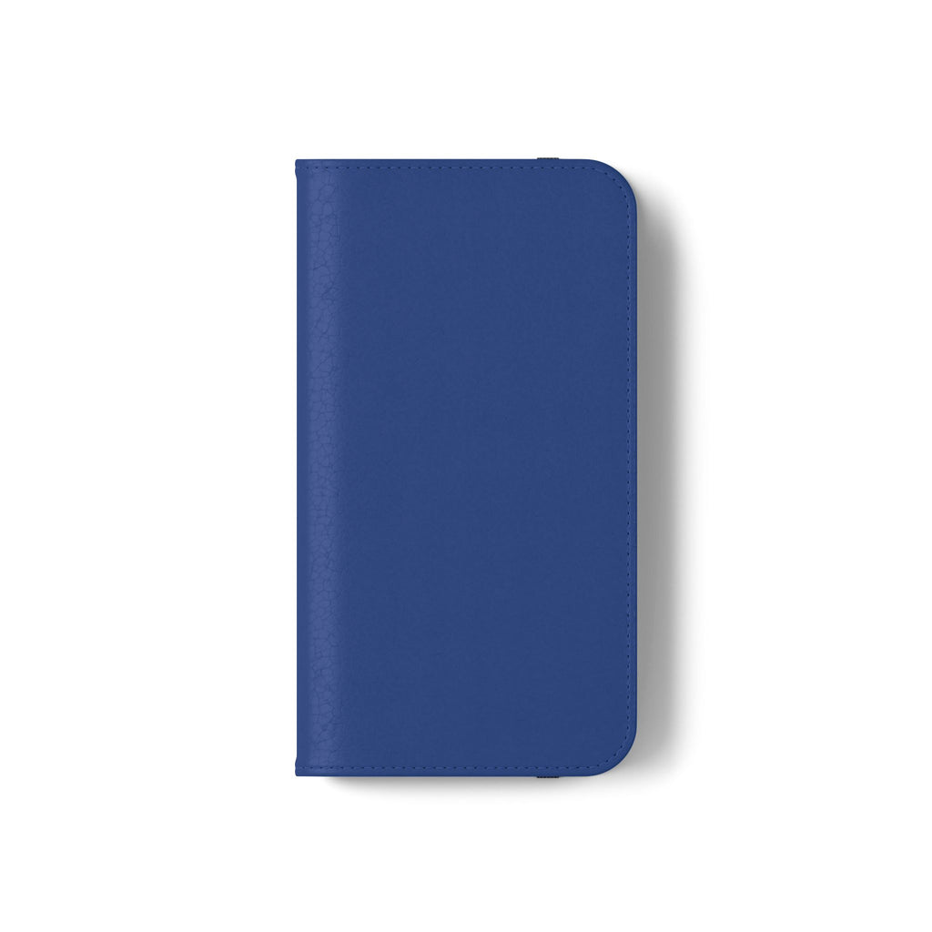 Royal blue Wallet Phone Flip Case — Cardholder Folio Cover