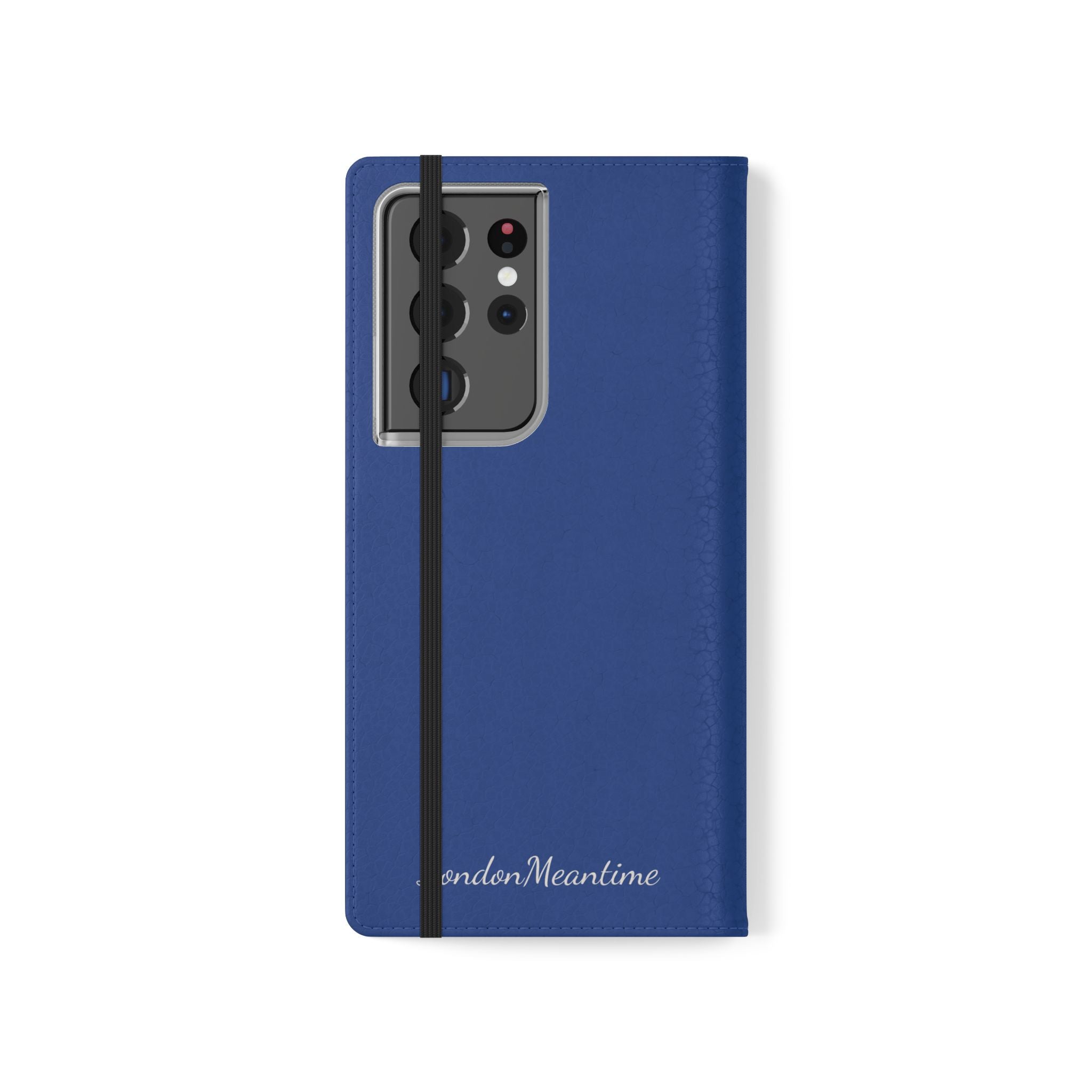 Royal blue Wallet Phone Flip Case — Cardholder Folio Cover