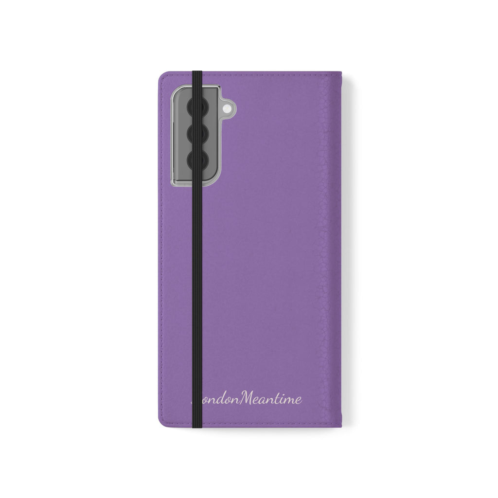 Mauve Wallet Phone Flip Case — Cardholder Folio Cover