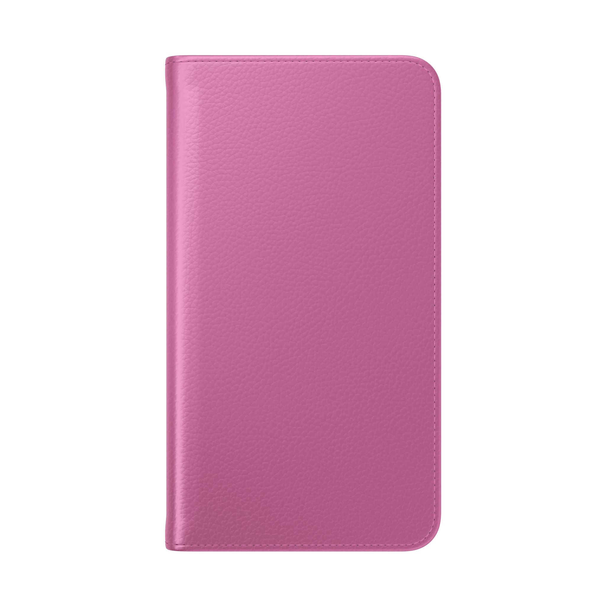 Pink Wallet Phone Flip Case — Cardholder Folio Cover