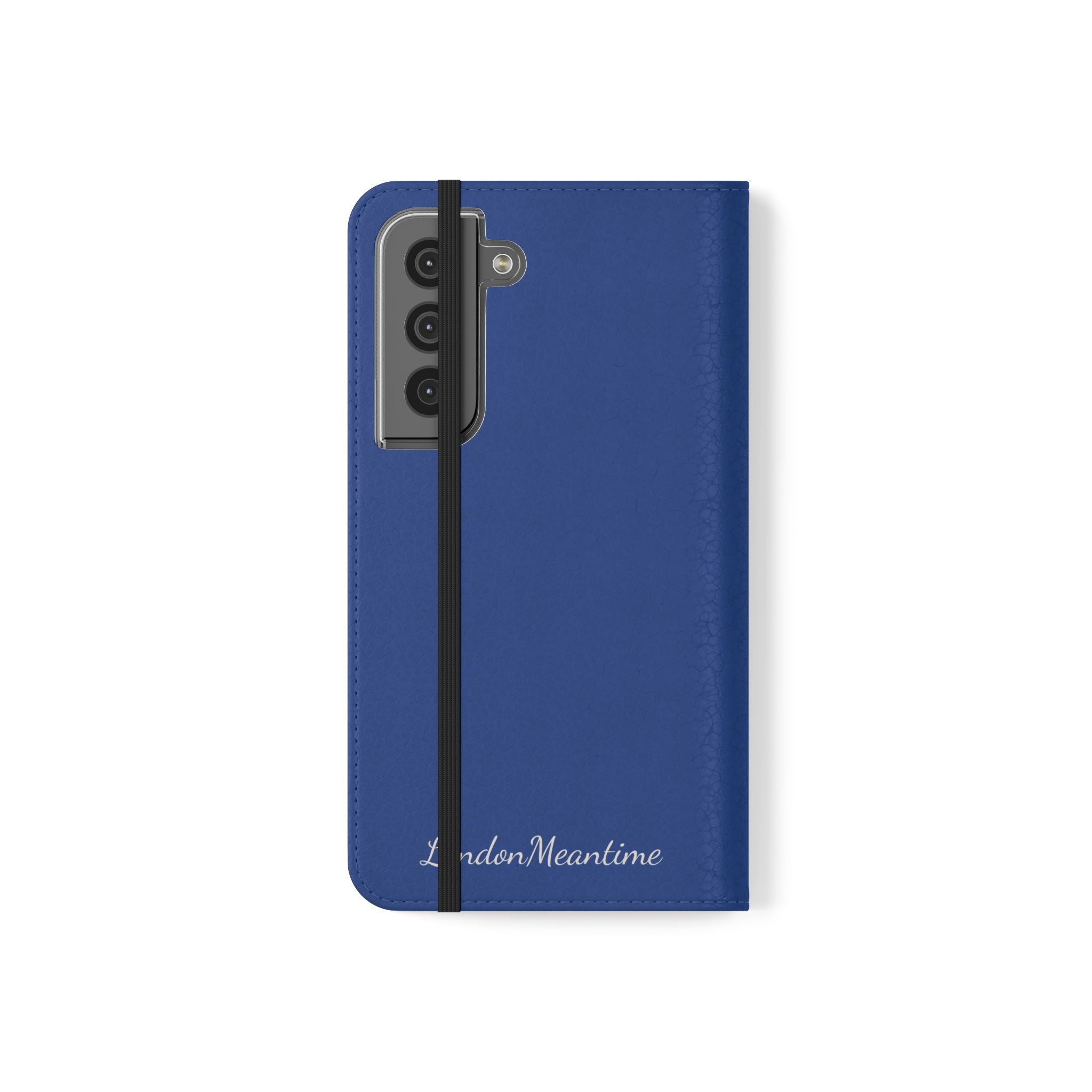 Royal blue Wallet Phone Flip Case — Cardholder Folio Cover