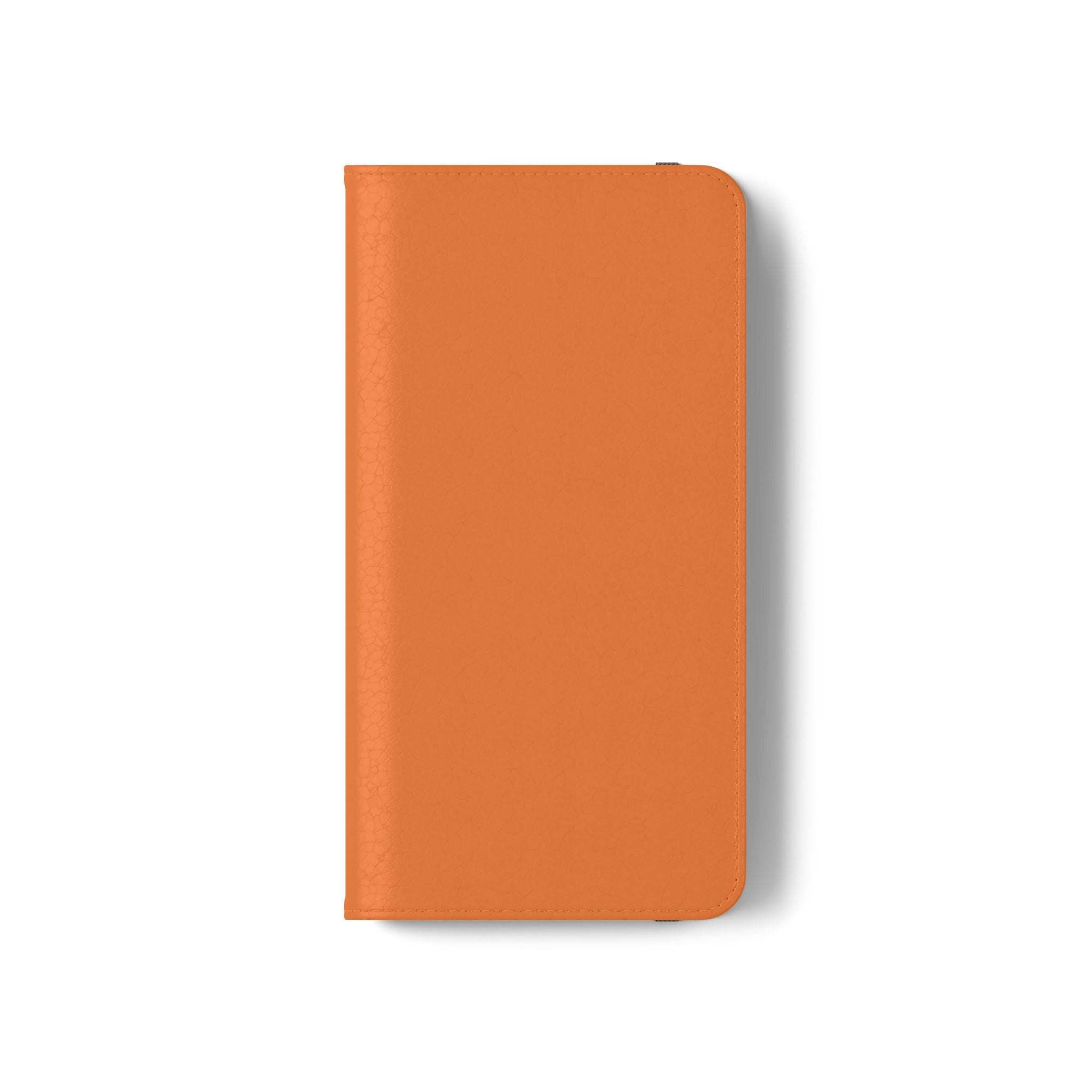 Orange Wallet Phone Flip Case — Cardholder Folio Cover