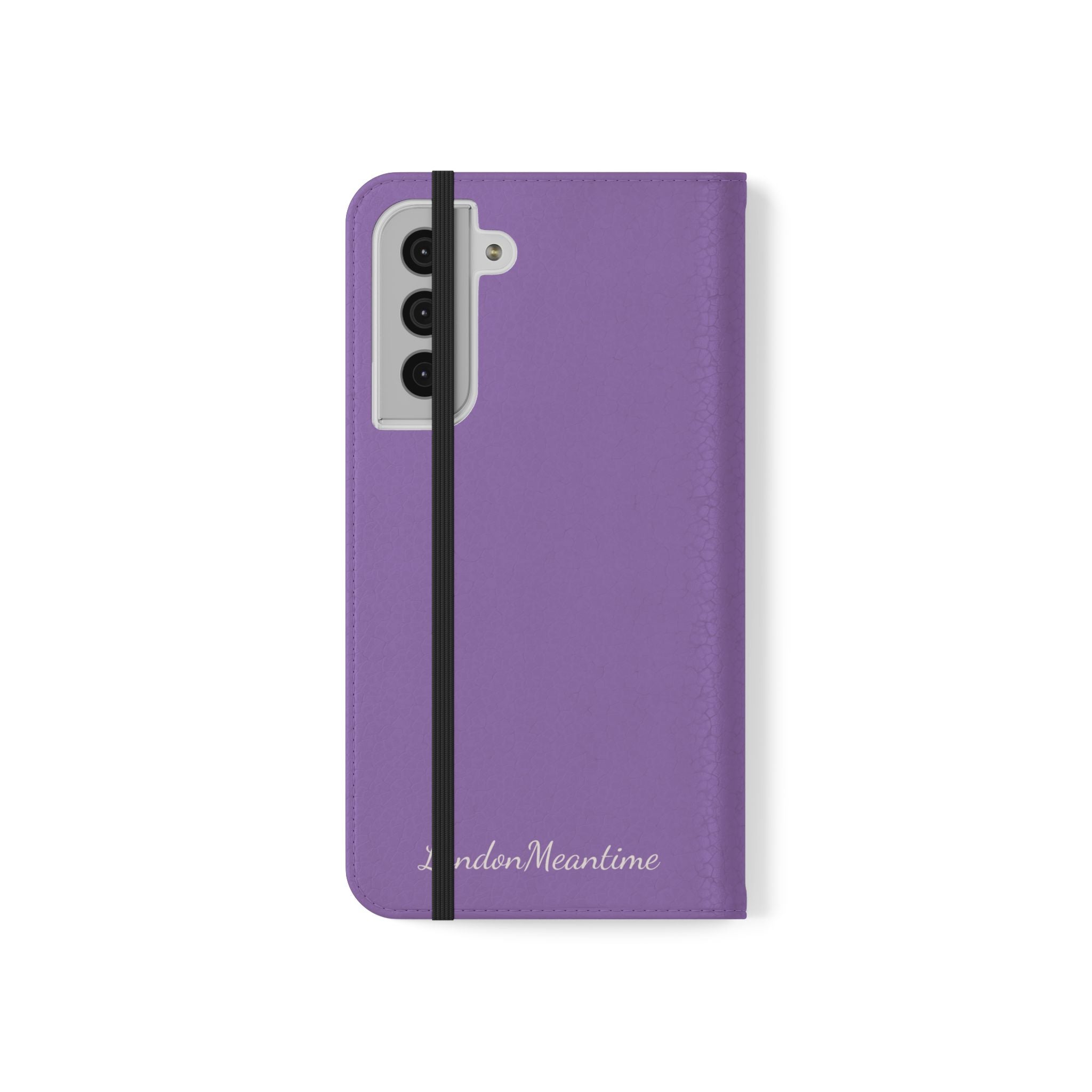 Mauve Wallet Phone Flip Case — Cardholder Folio Cover