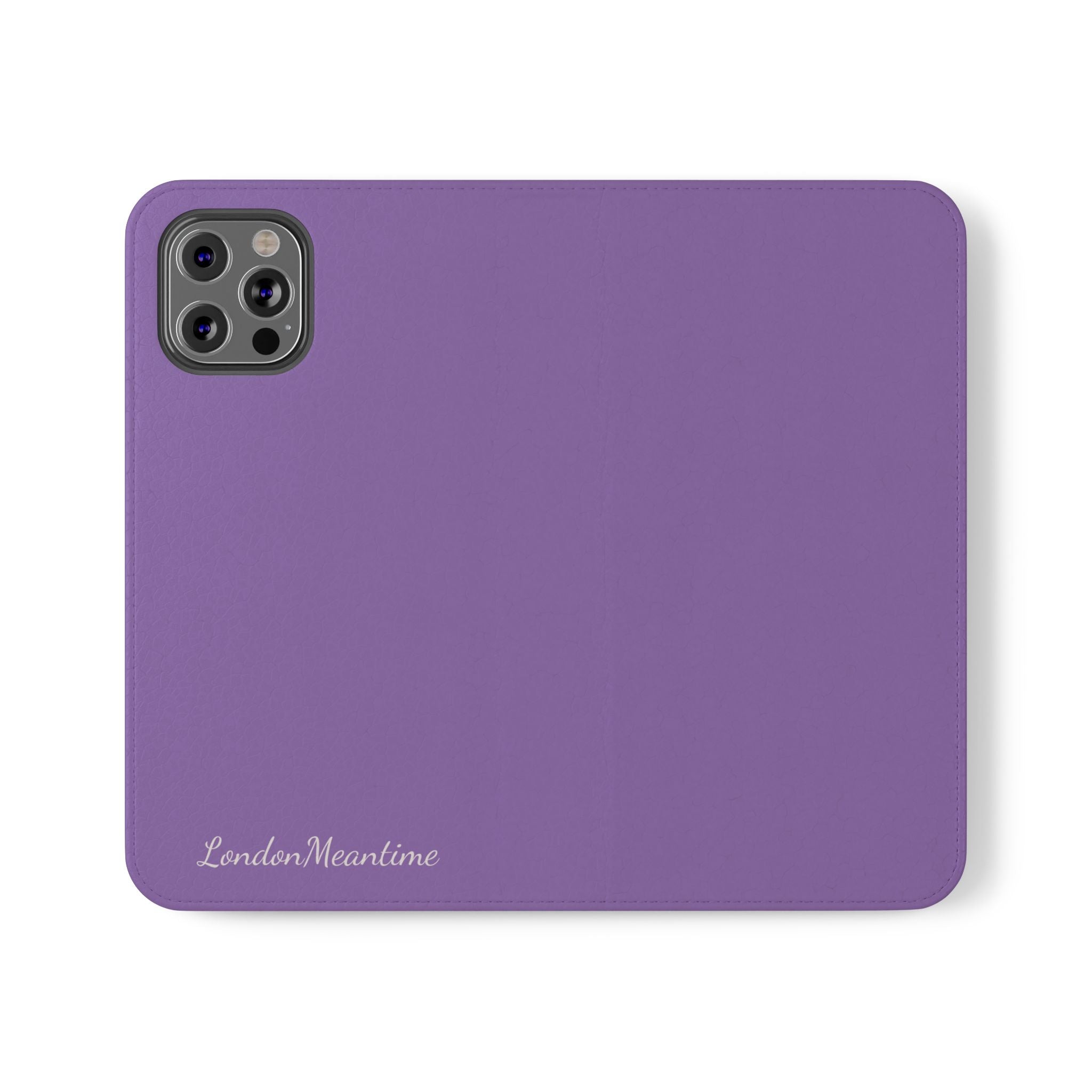 Mauve Wallet Phone Flip Case — Cardholder Folio Cover