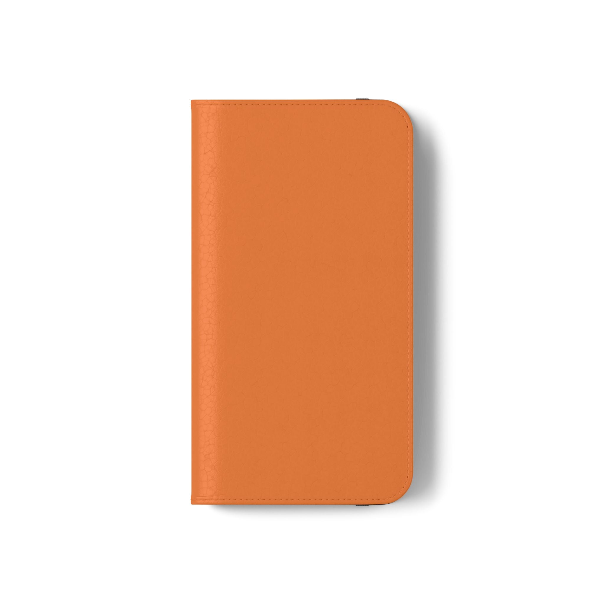 Orange Wallet Phone Flip Case — Cardholder Folio Cover