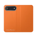 Orange Wallet Phone Flip Case — Cardholder Folio Cover