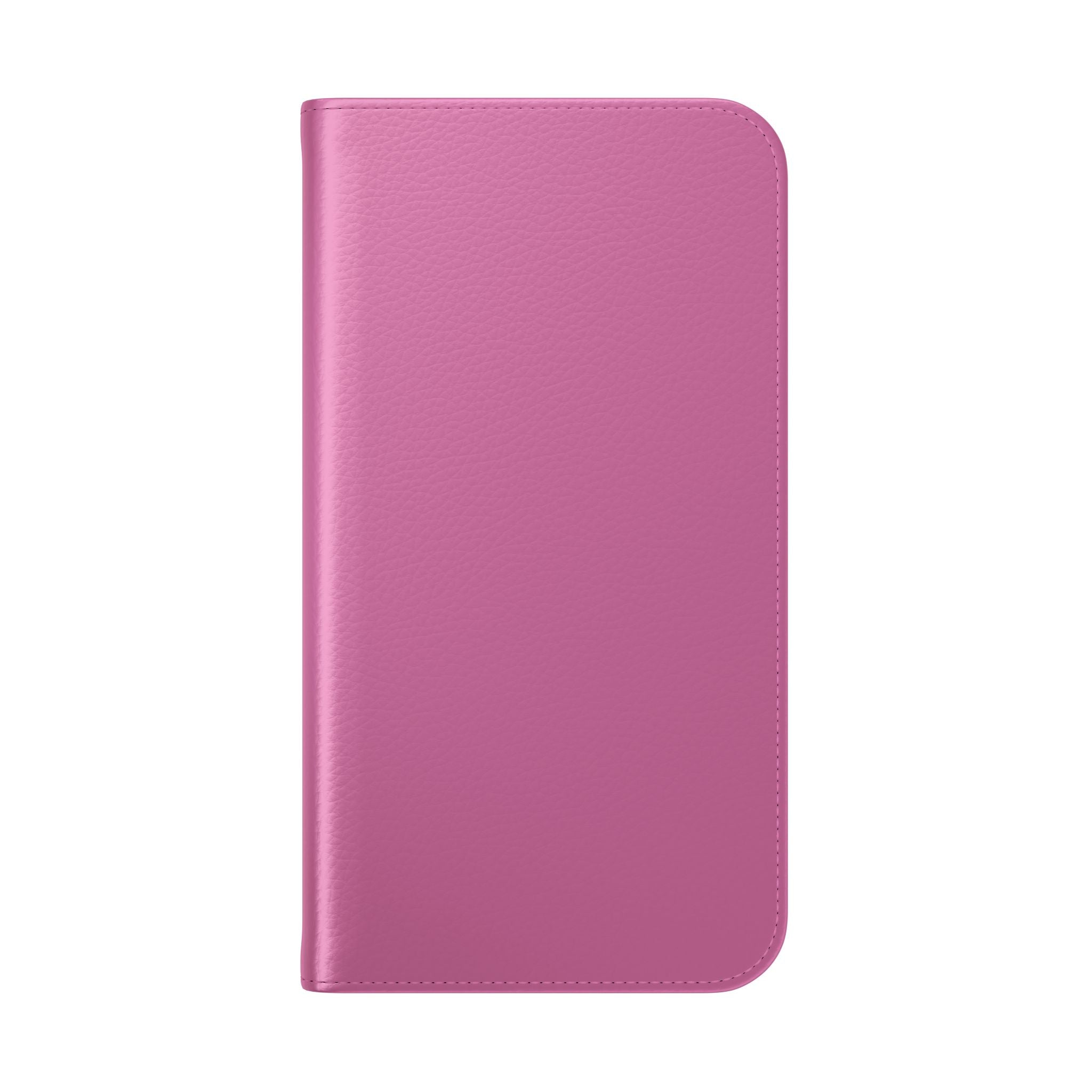 Pink Wallet Phone Flip Case — Cardholder Folio Cover