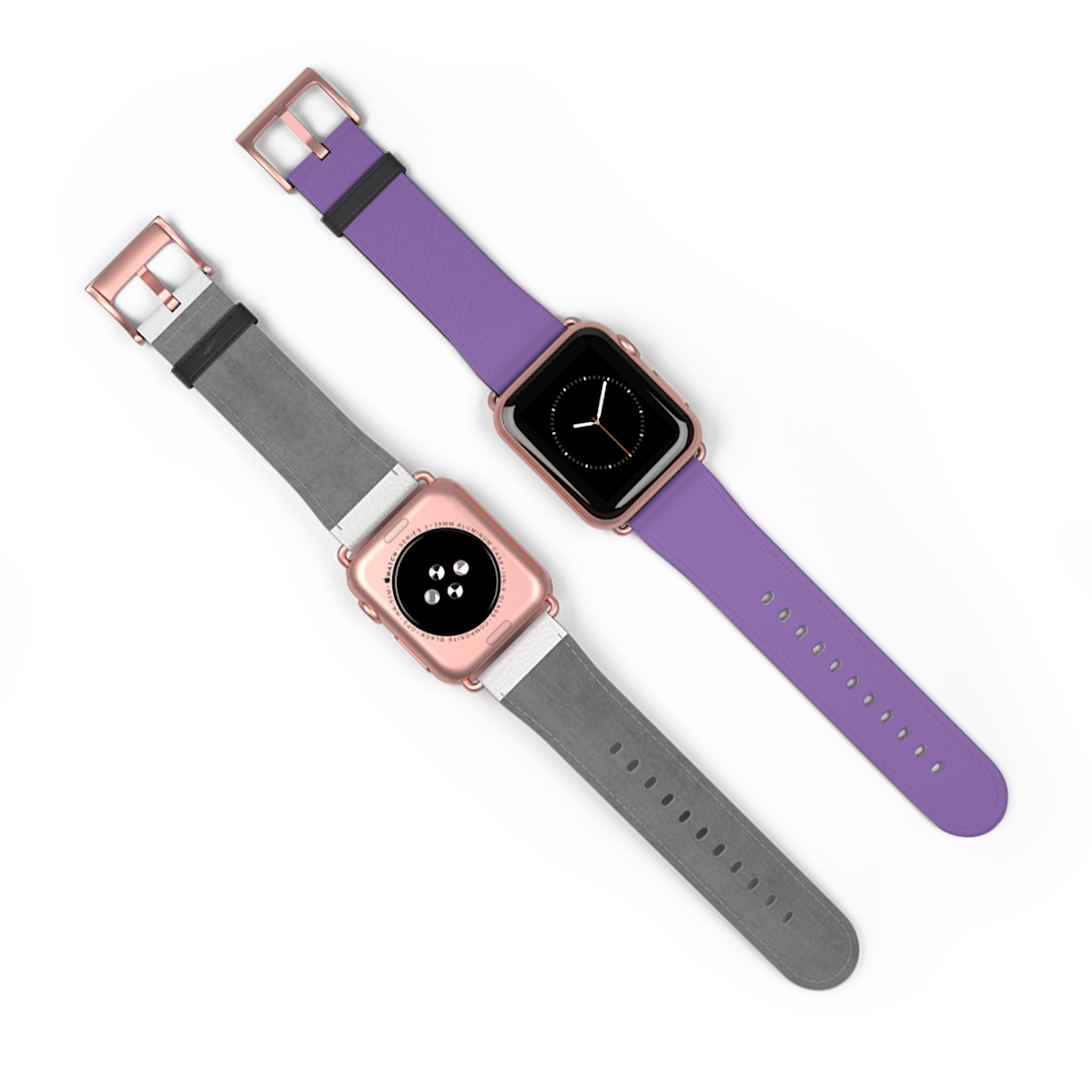 Purple Silicone Watch Band — Slim Comfortable Replacement Strap for Smartwatch