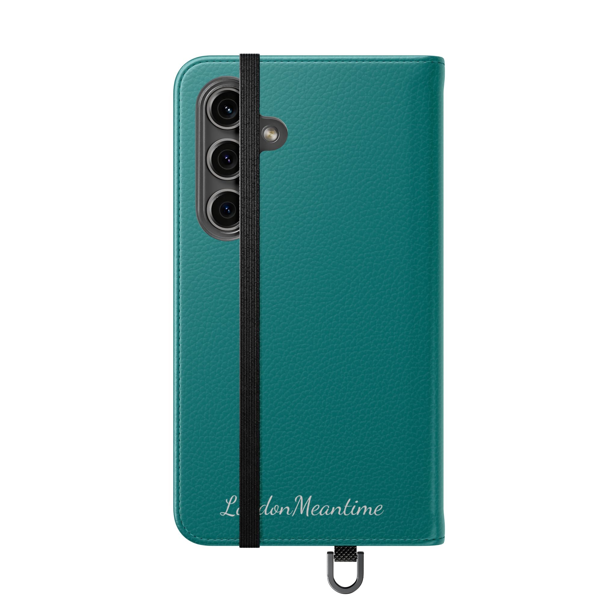 Teal Wallet Phone Flip Case — Cardholder Folio Cover