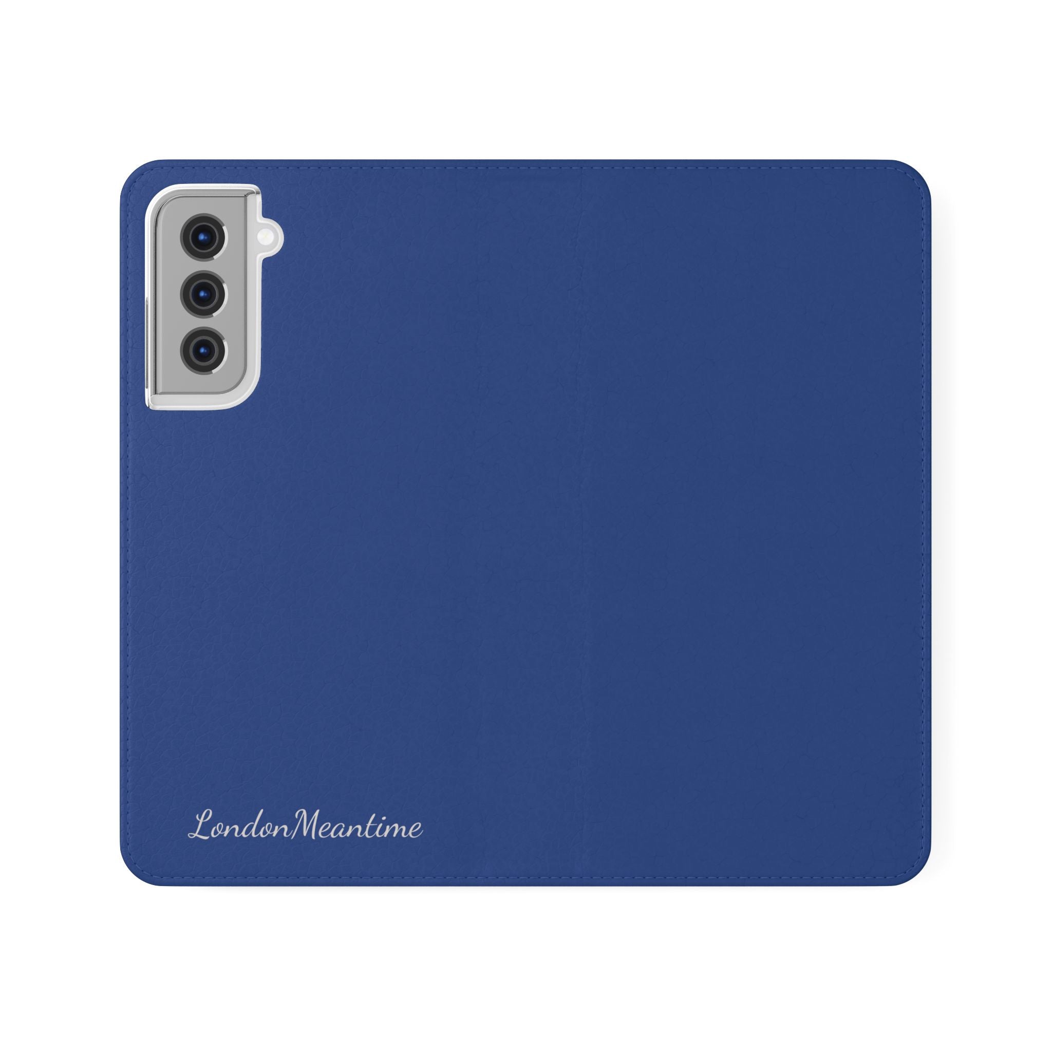 Royal blue Wallet Phone Flip Case — Cardholder Folio Cover