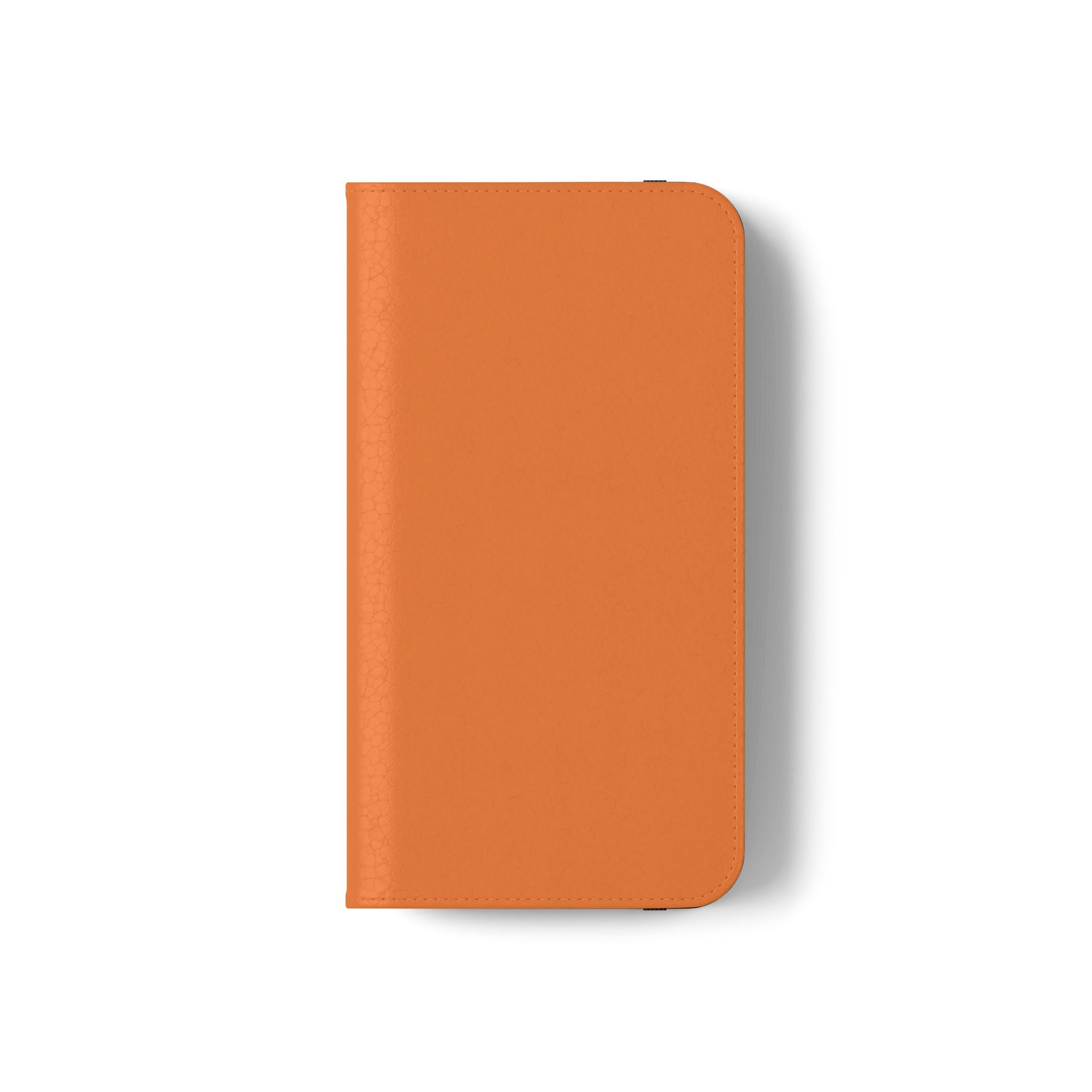 Orange Wallet Phone Flip Case — Cardholder Folio Cover