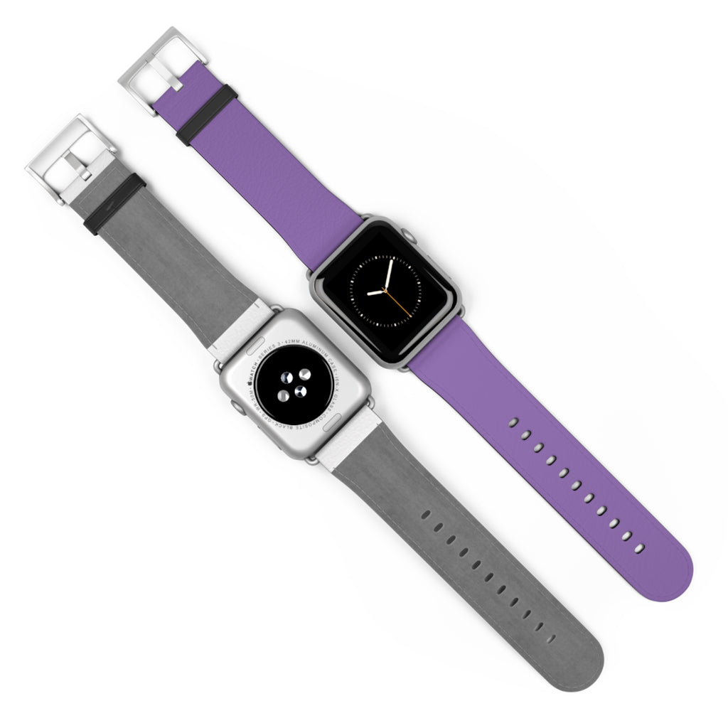Purple Silicone Watch Band — Slim Comfortable Replacement Strap for Smartwatch