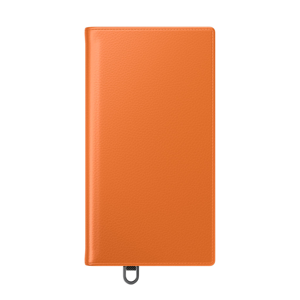 Orange Wallet Phone Flip Case — Cardholder Folio Cover