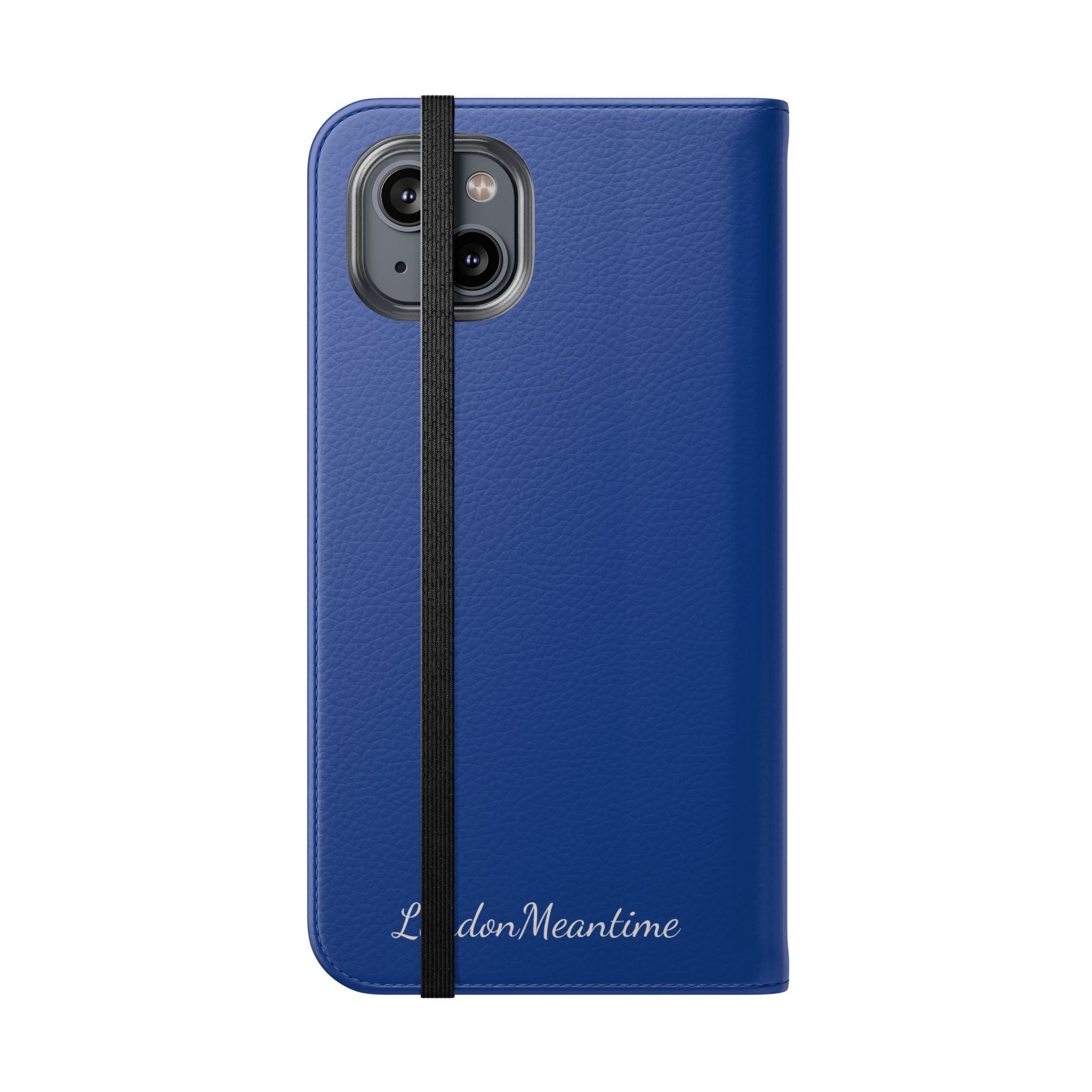 Royal blue Wallet Phone Flip Case — Cardholder Folio Cover
