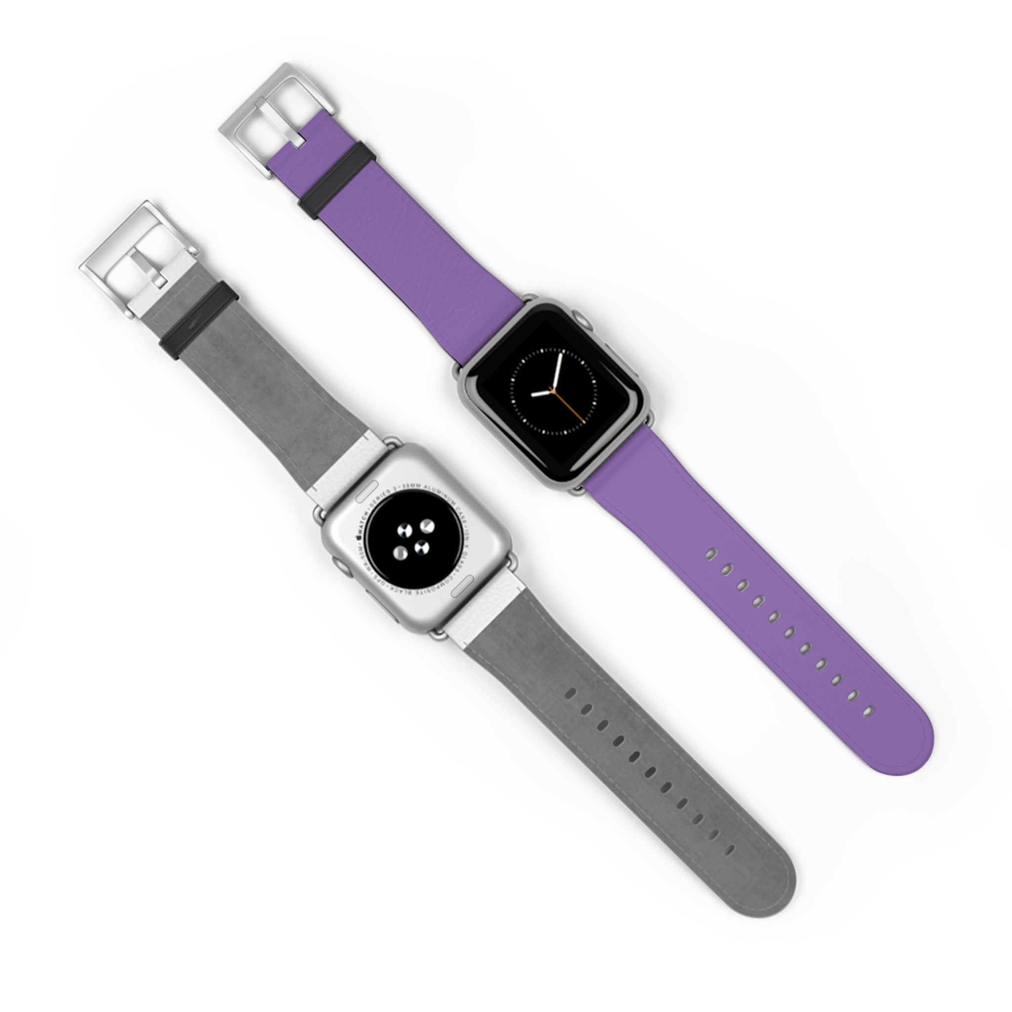 Purple Silicone Watch Band — Slim Comfortable Replacement Strap for Smartwatch