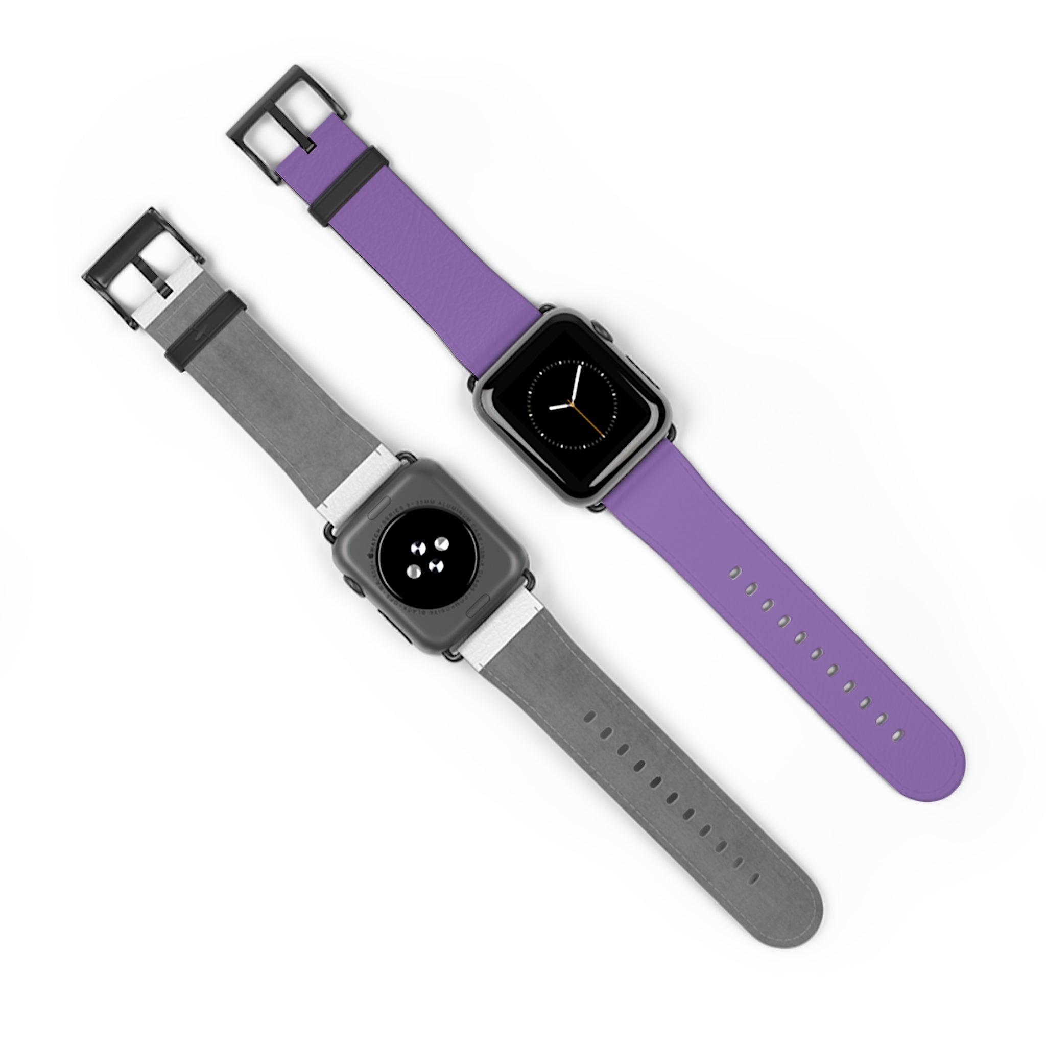 Purple Silicone Watch Band — Slim Comfortable Replacement Strap for Smartwatch