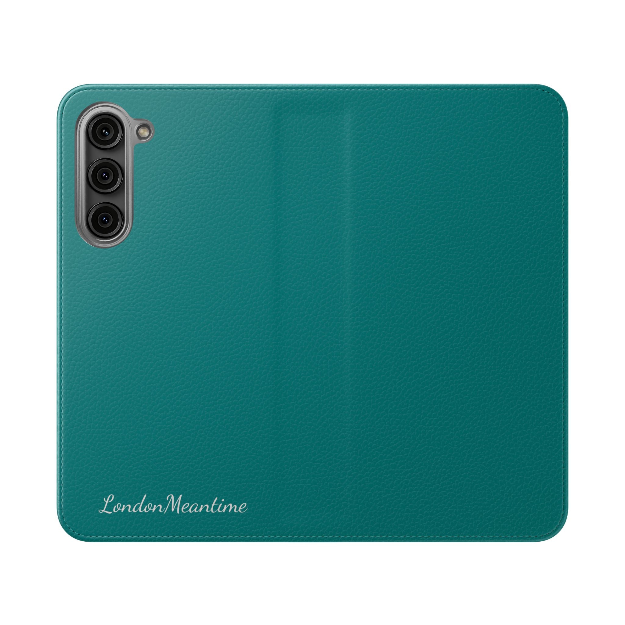 Teal Wallet Phone Flip Case — Cardholder Folio Cover