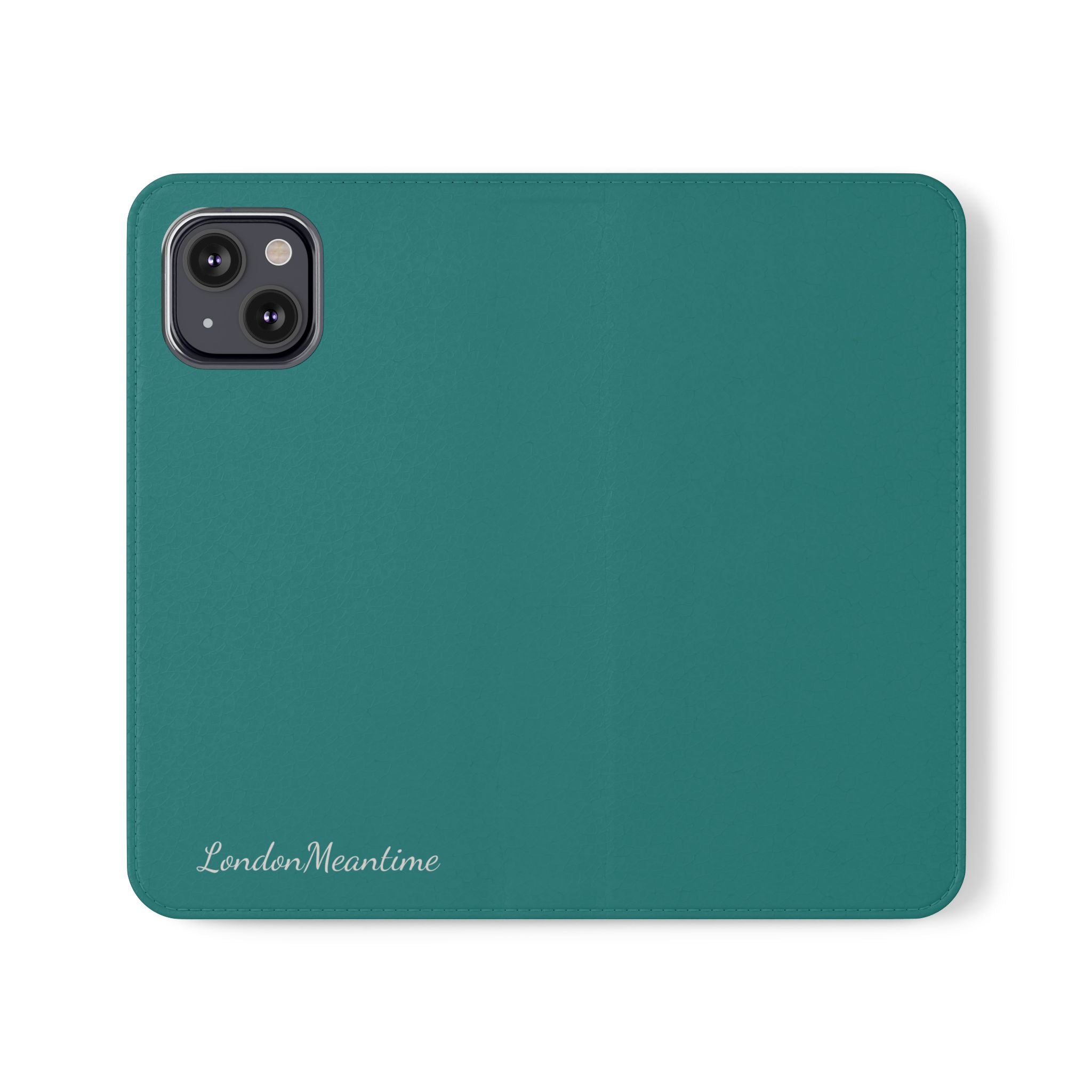 Teal Wallet Phone Flip Case — Cardholder Folio Cover