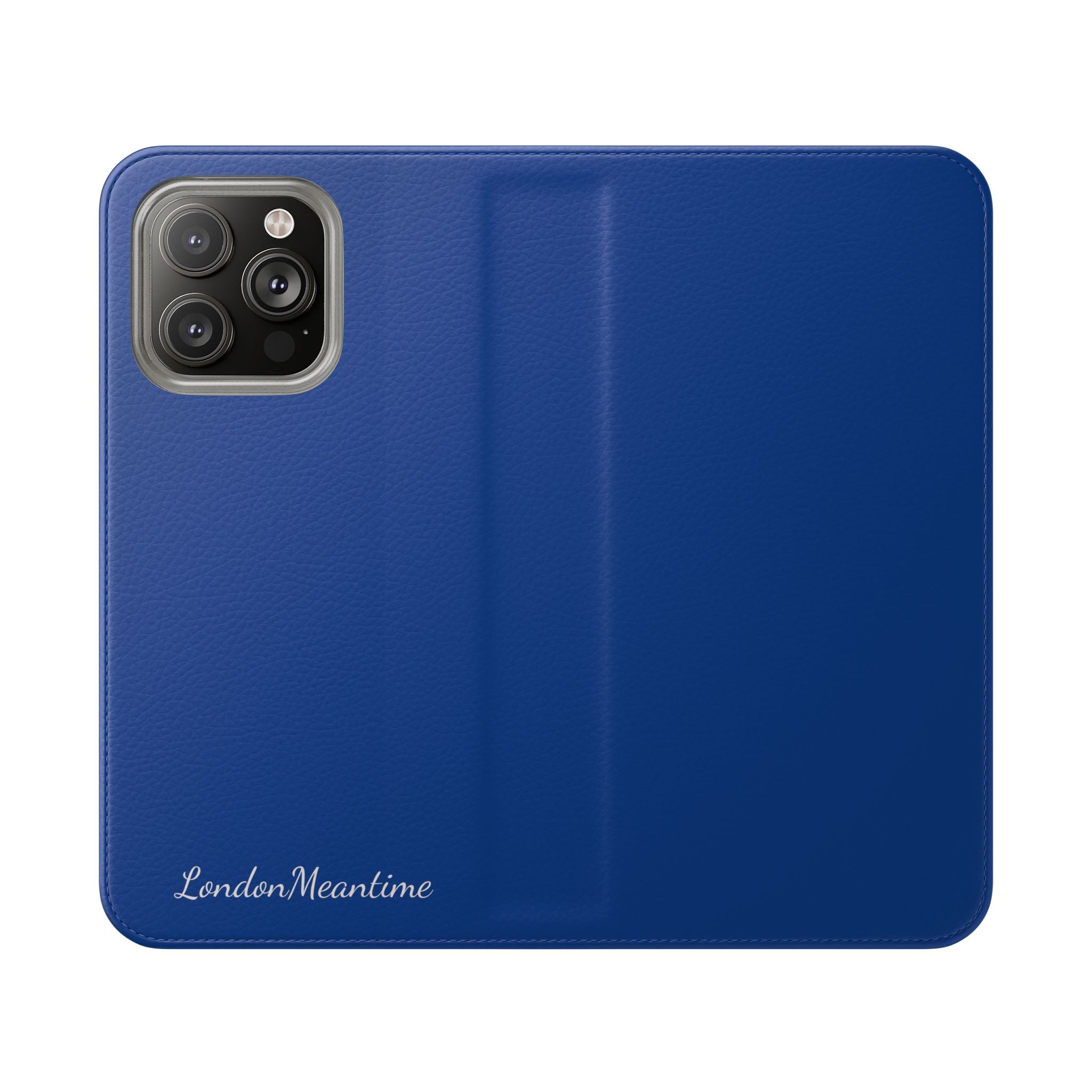 Royal blue Wallet Phone Flip Case — Cardholder Folio Cover