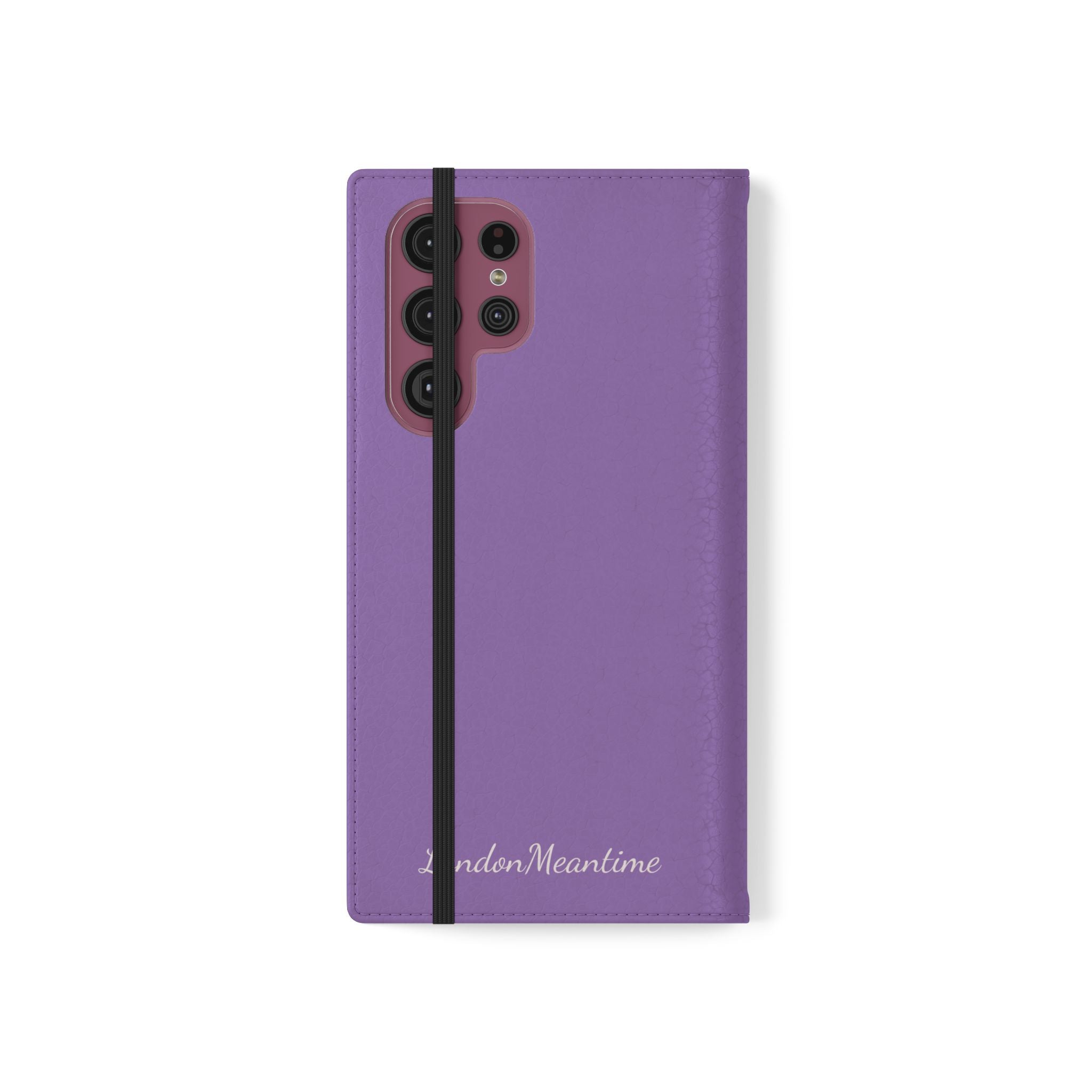 Mauve Wallet Phone Flip Case — Cardholder Folio Cover