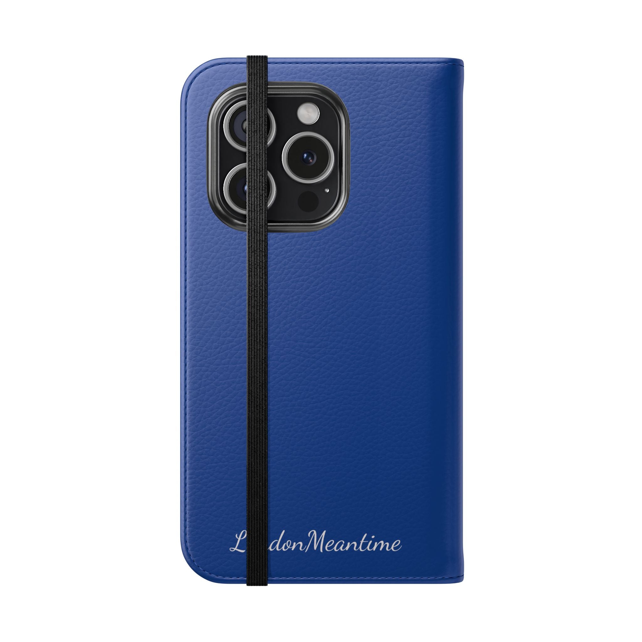 Royal blue Wallet Phone Flip Case — Cardholder Folio Cover